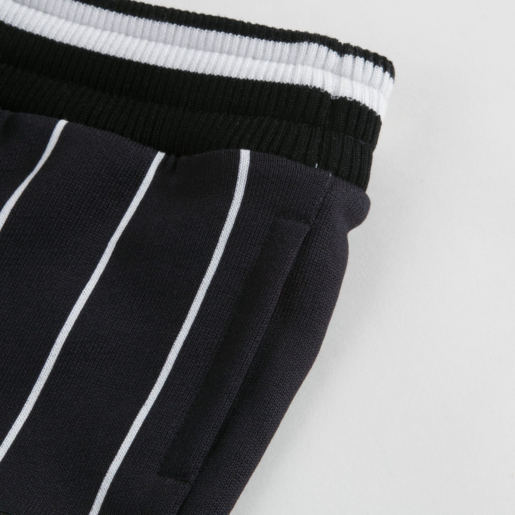 Baby Boys Black Stripes Cotton Trousers