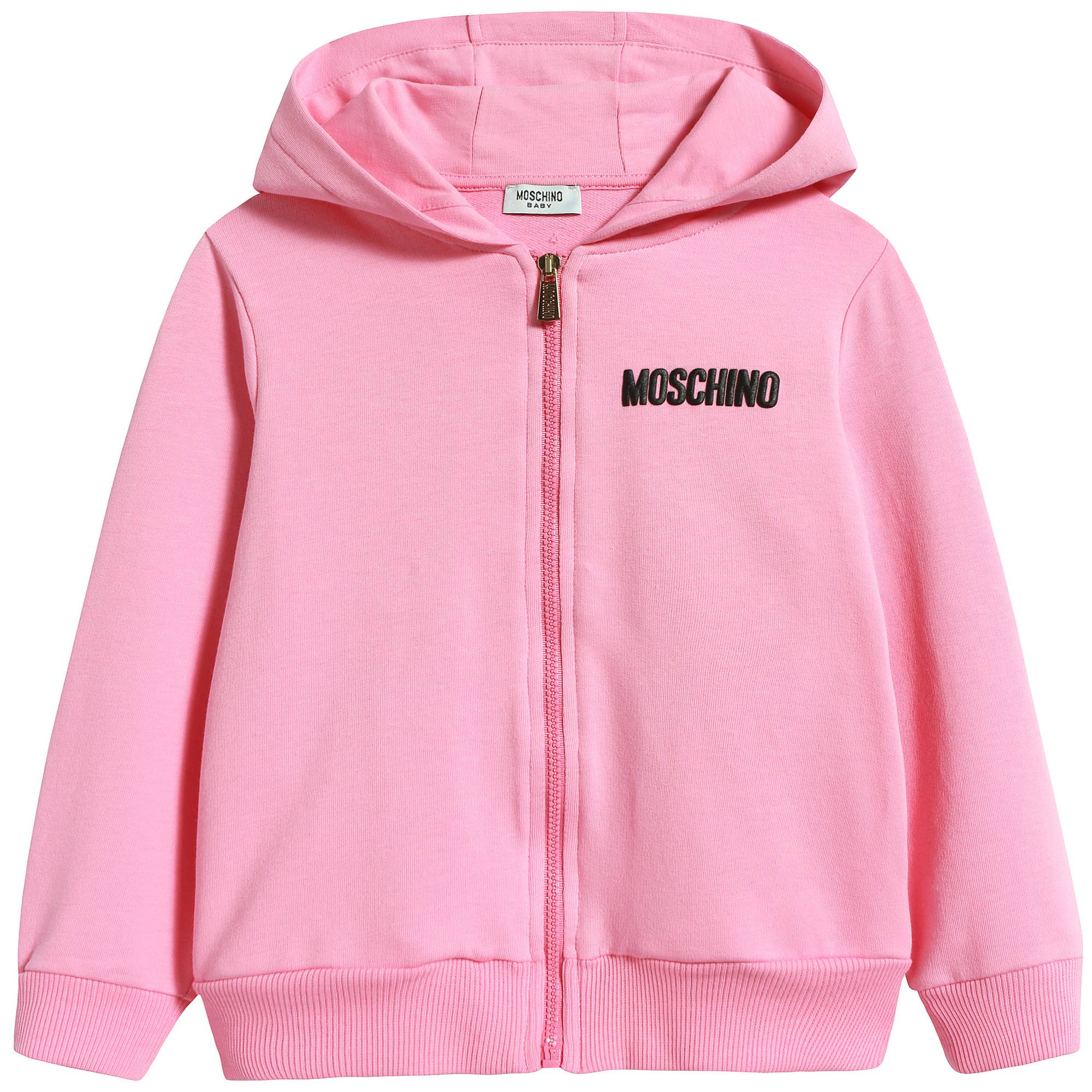 Baby Boys & Girls Pink Zip Hooded Sweatshirt