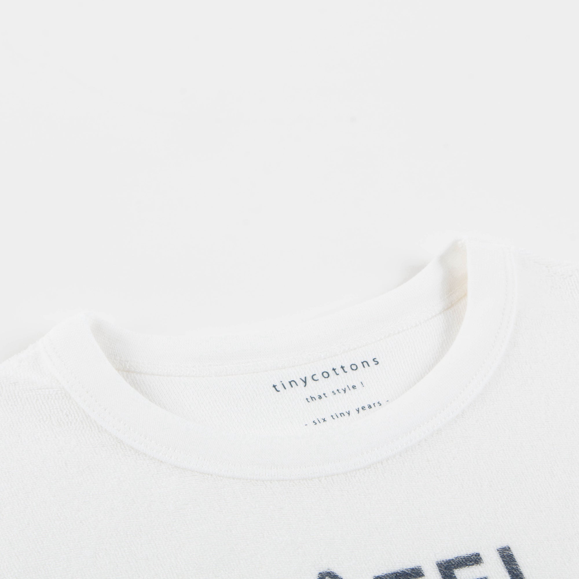 Girls White Pima Cotton Sweatshirt