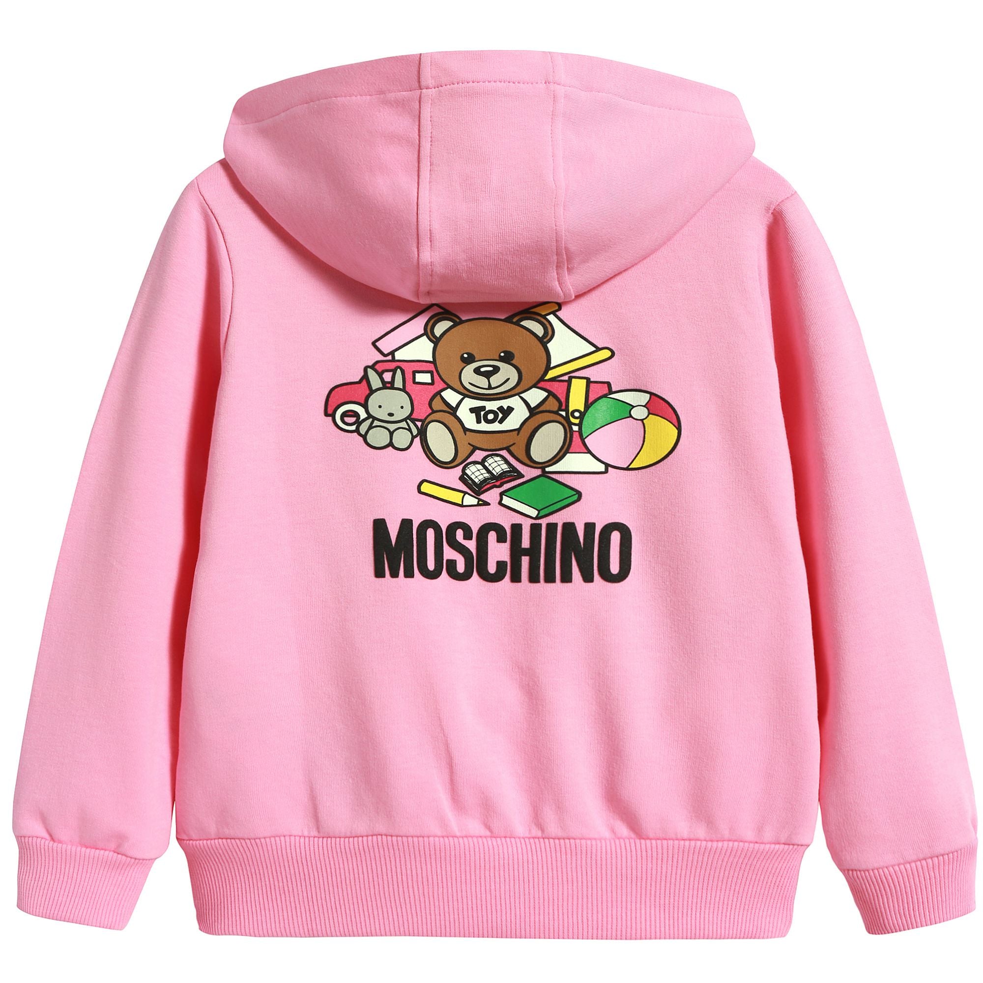 Baby Boys & Girls Pink Zip Hooded Sweatshirt