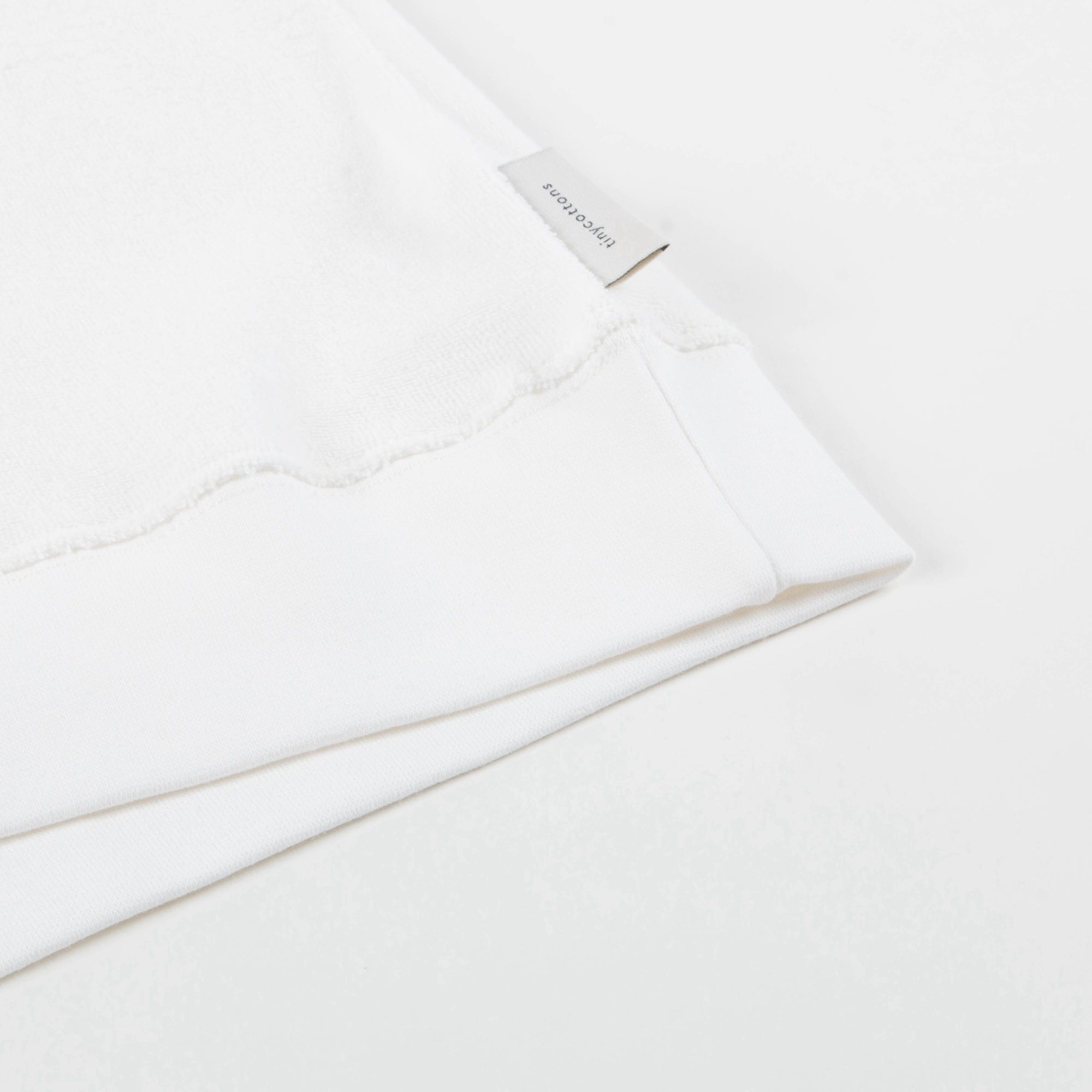 Girls White Pima Cotton Sweatshirt