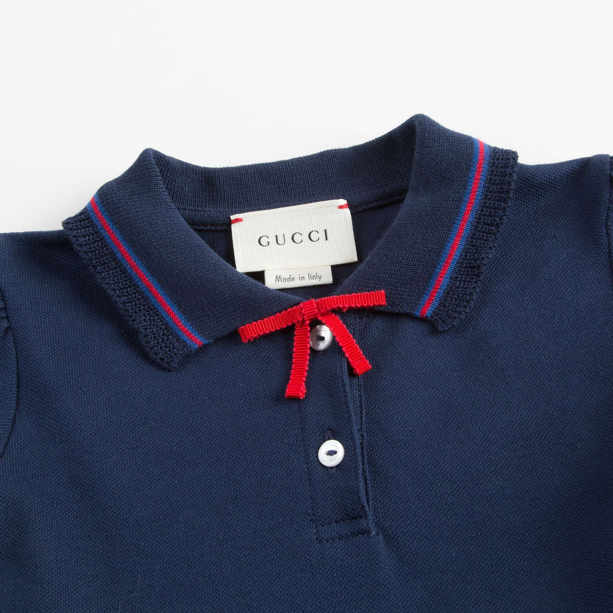 Baby Girls Navy Blue Polo Dress
