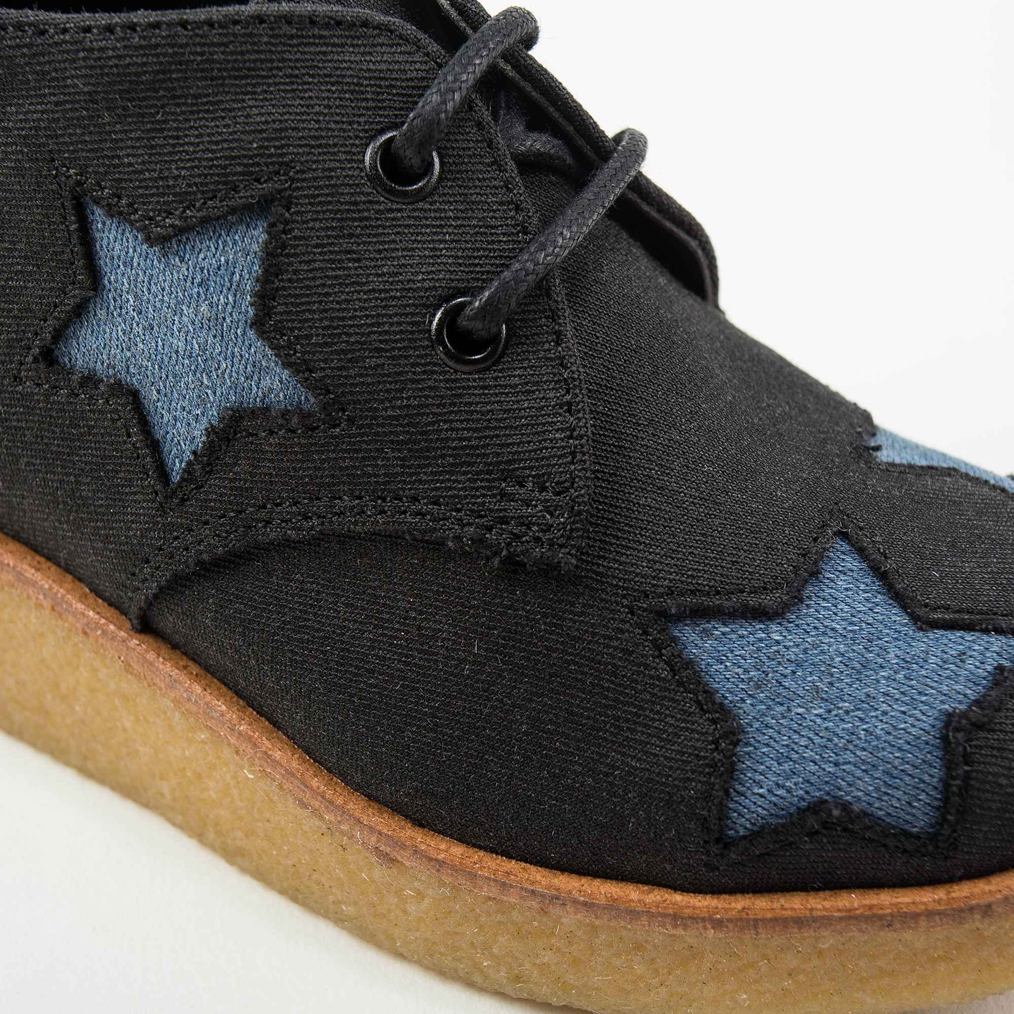 Girls Blue Stars Cotton Shoes