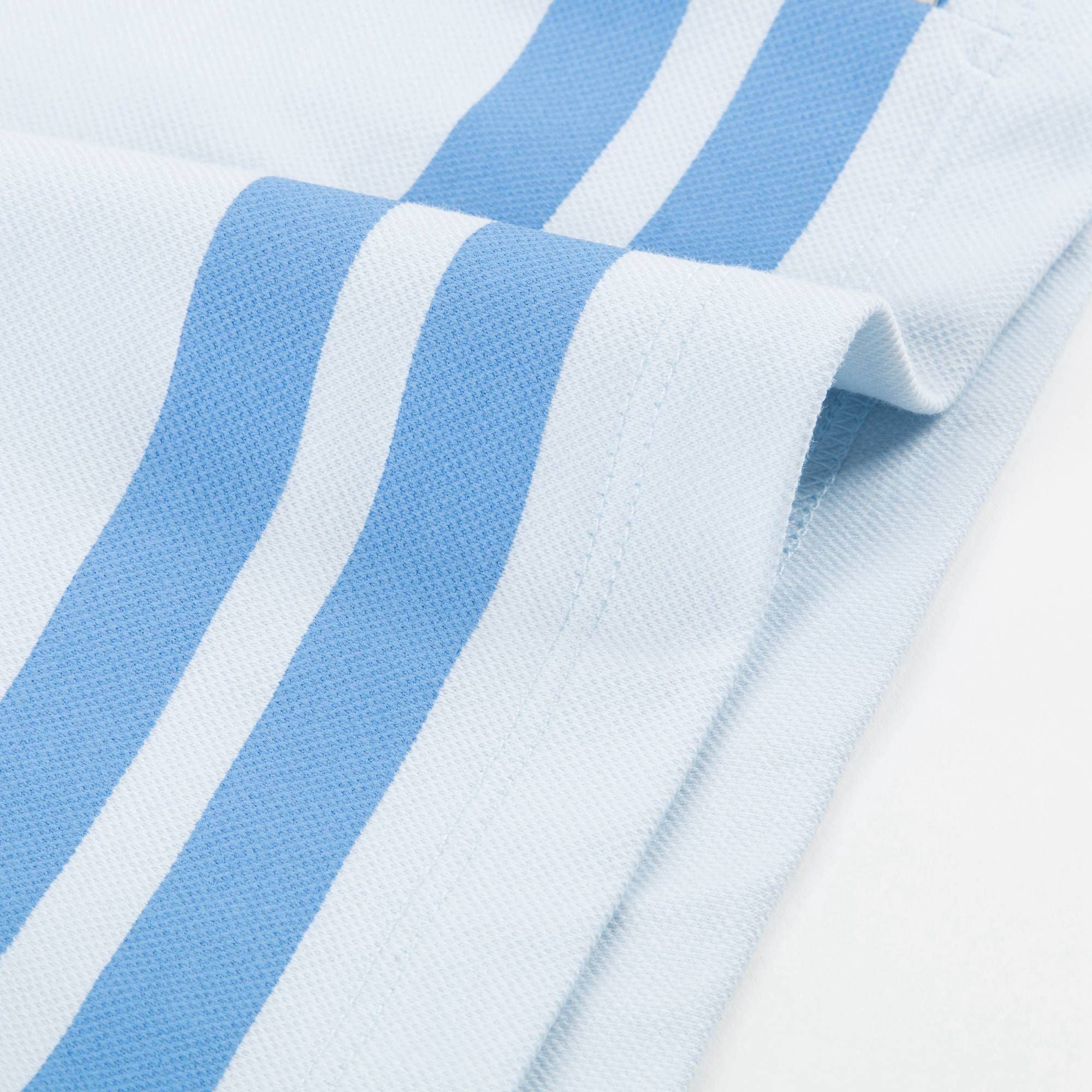 Girls Light Blue Pima  Cotton Rompers