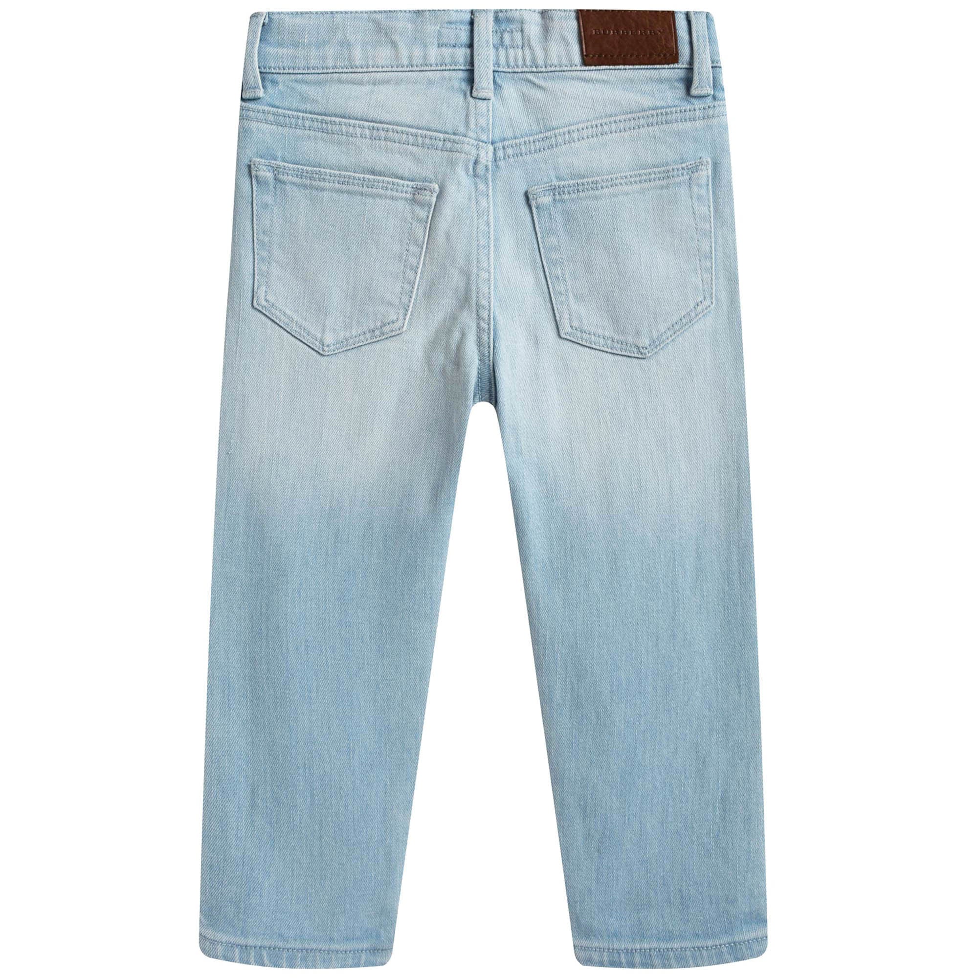Girls Blue Cotton Jeans