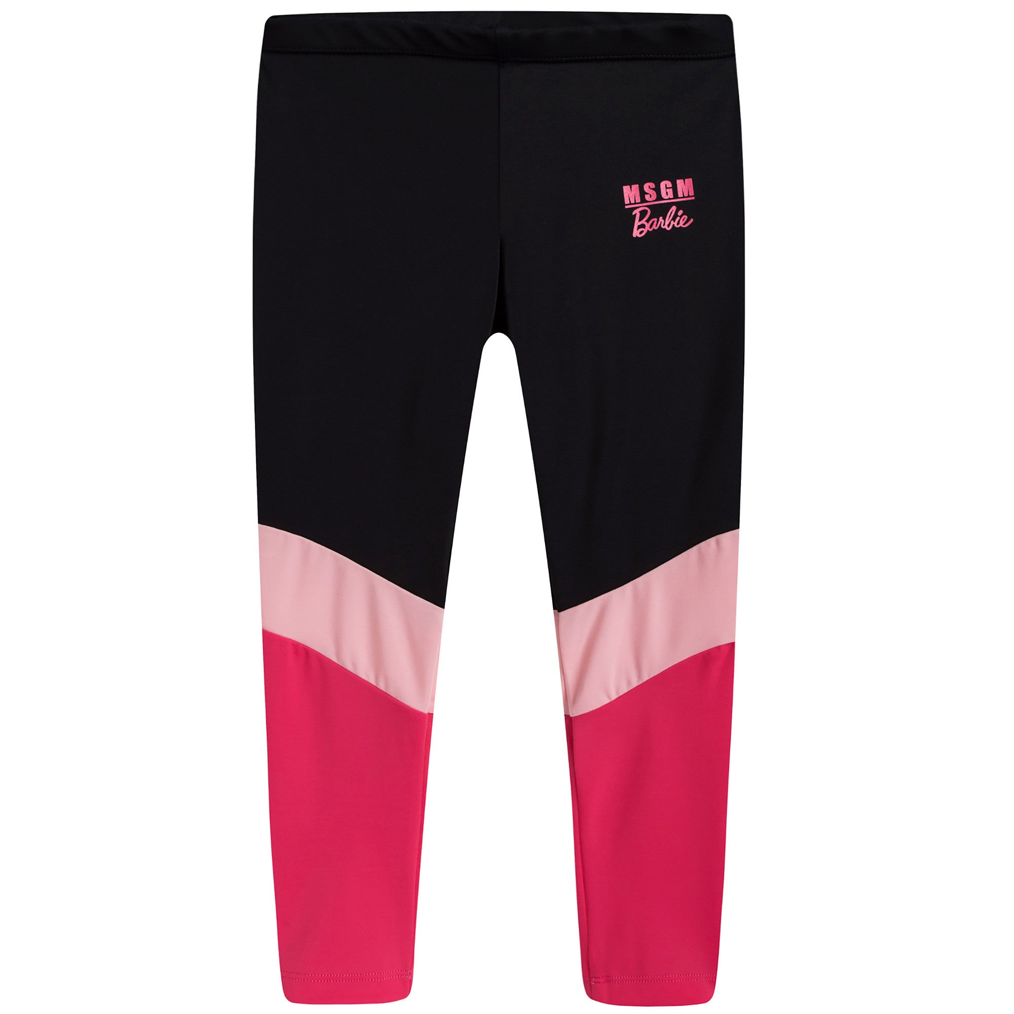 Girls Black & Pink Leggings