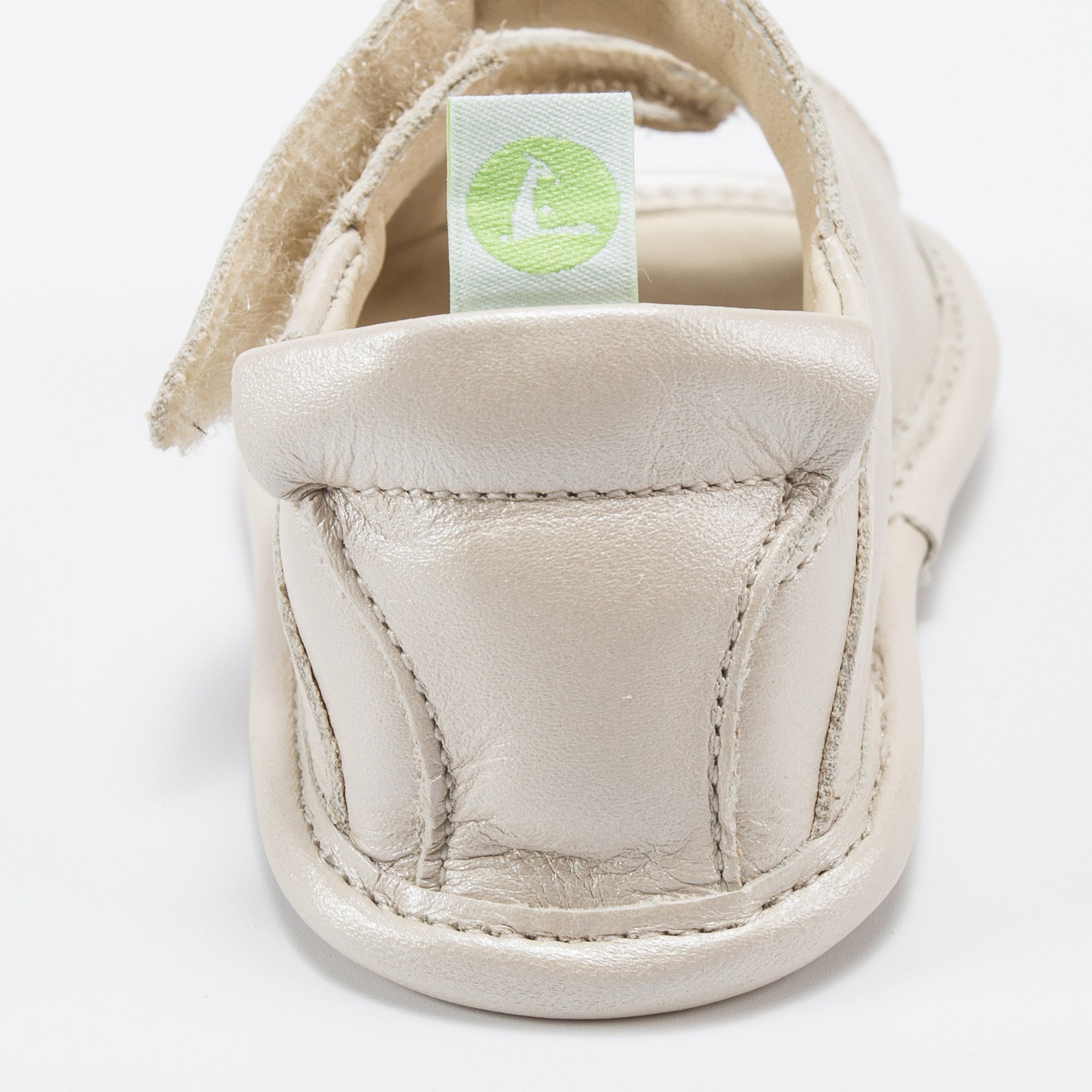 Baby Girls Antique White Leather Sandal