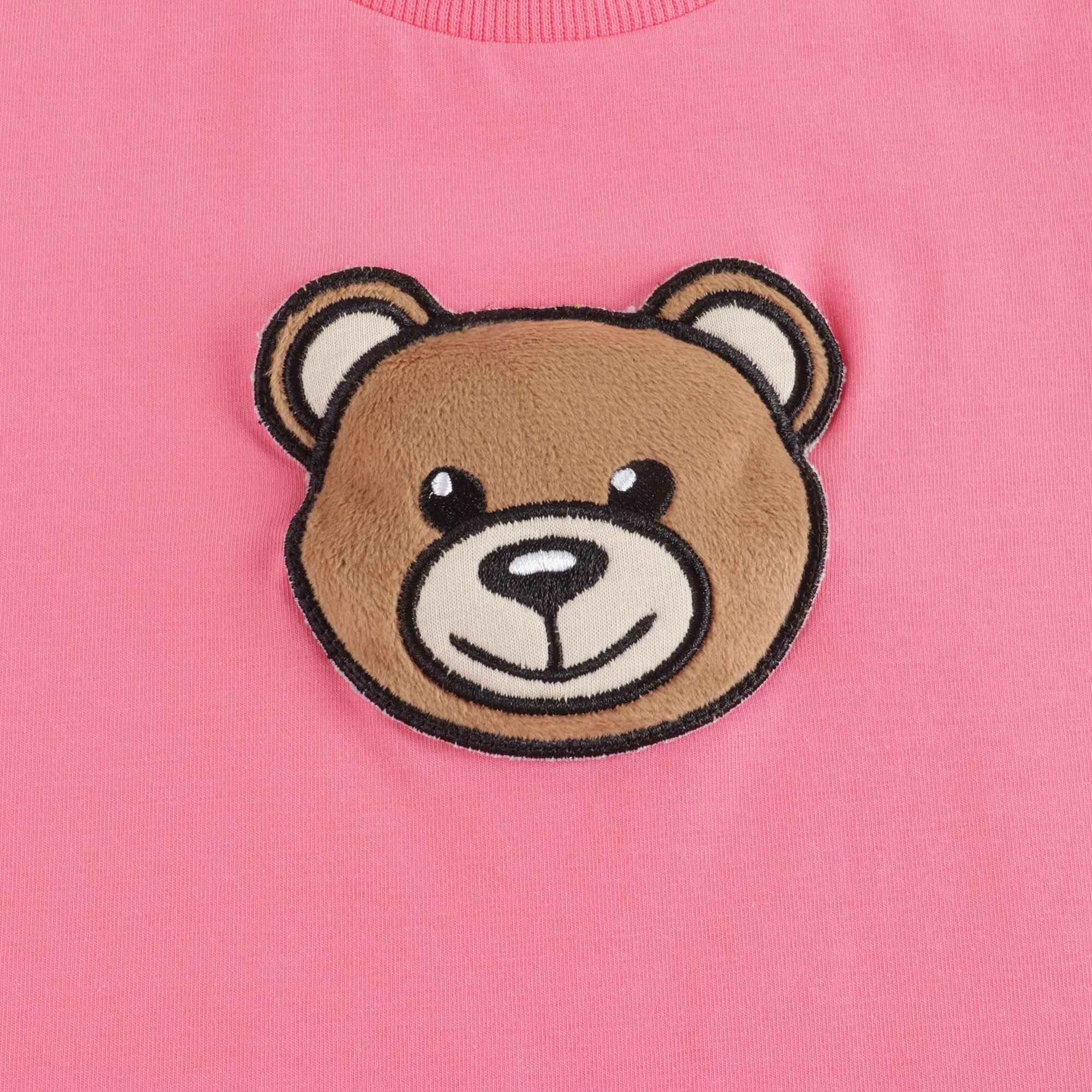 Baby Boys & Girls Pink Cotton T-Shirt