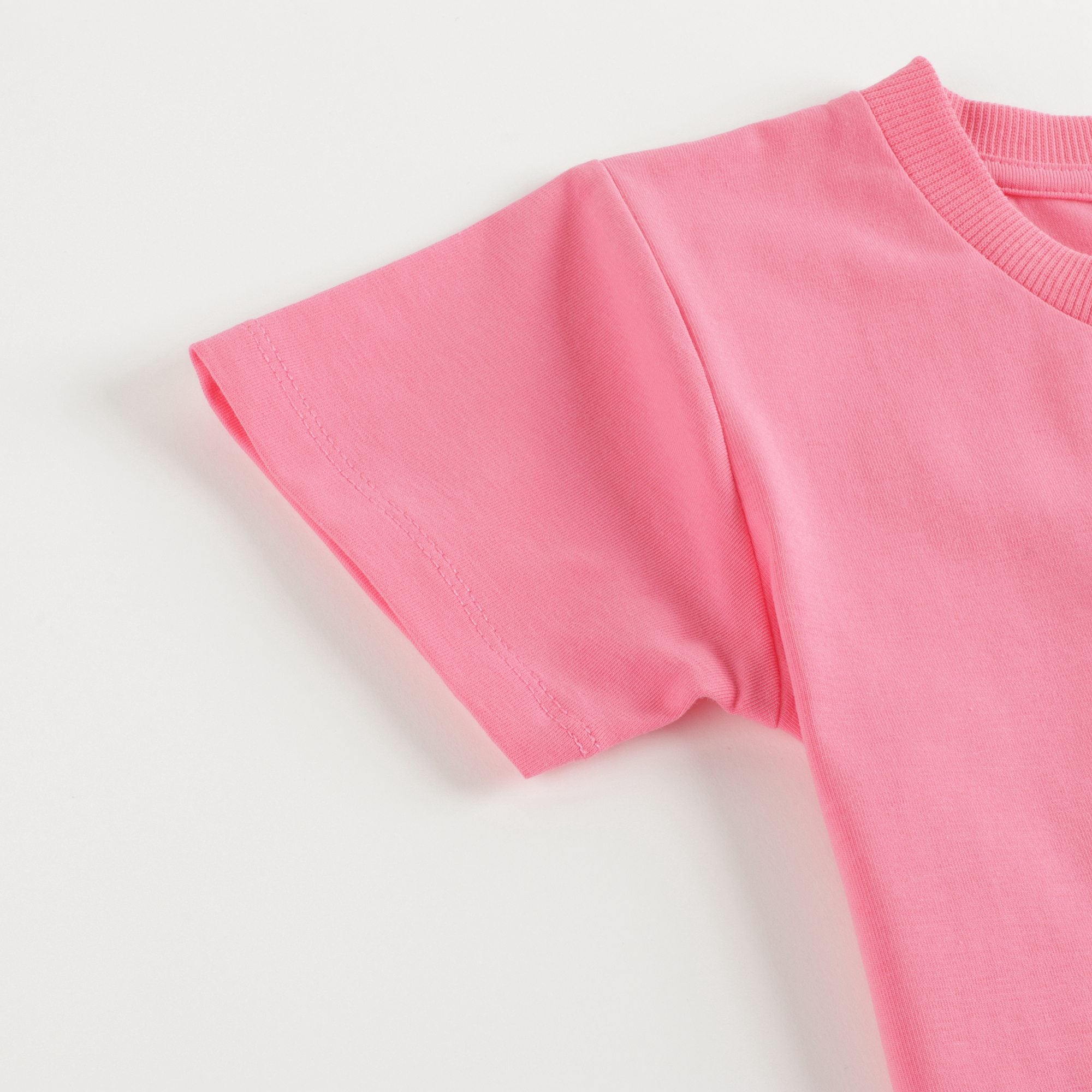 Baby Boys & Girls Pink Cotton T-Shirt