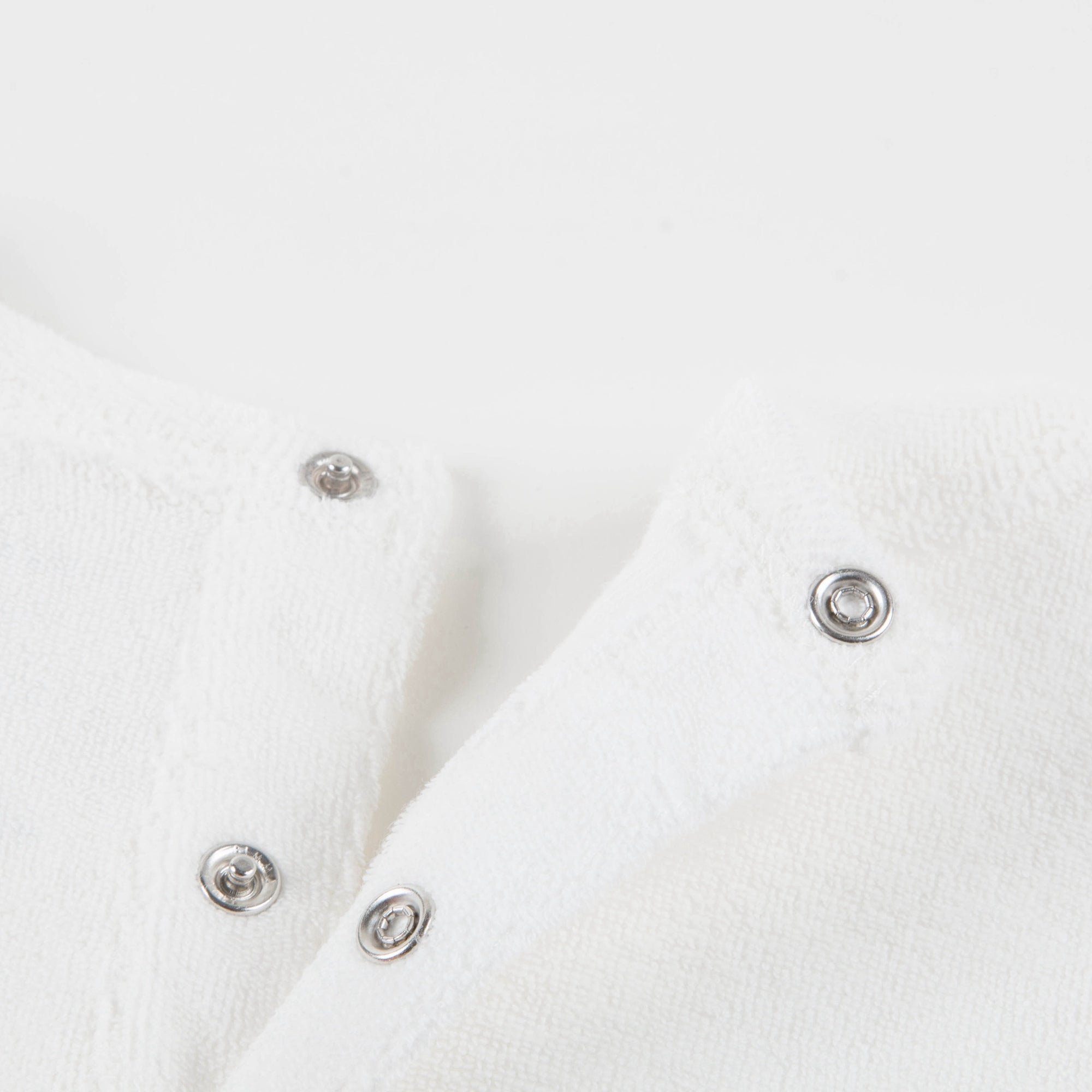 Girls White Pima Cotton Rompers
