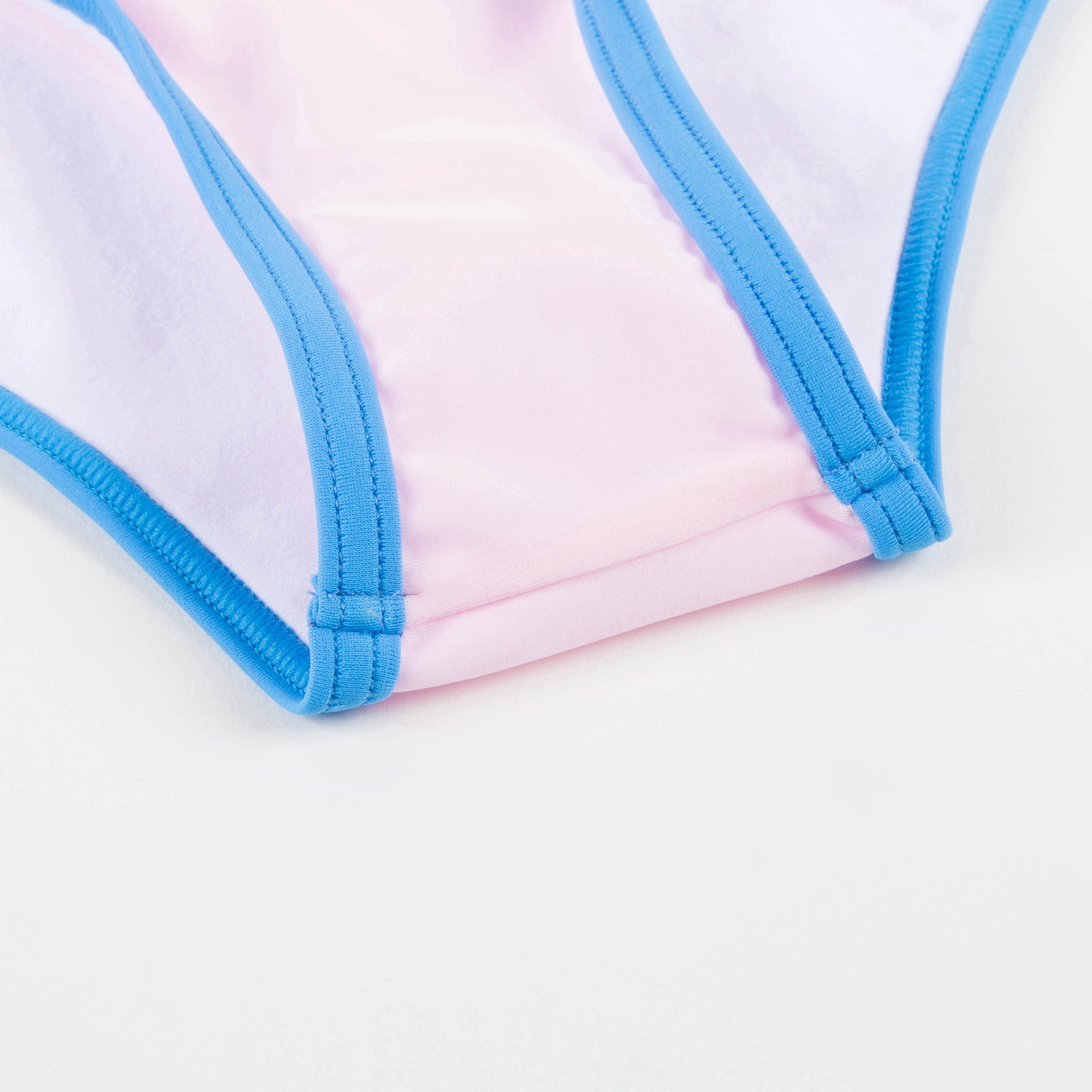 Girls Light Pink Polyamide Swimwear