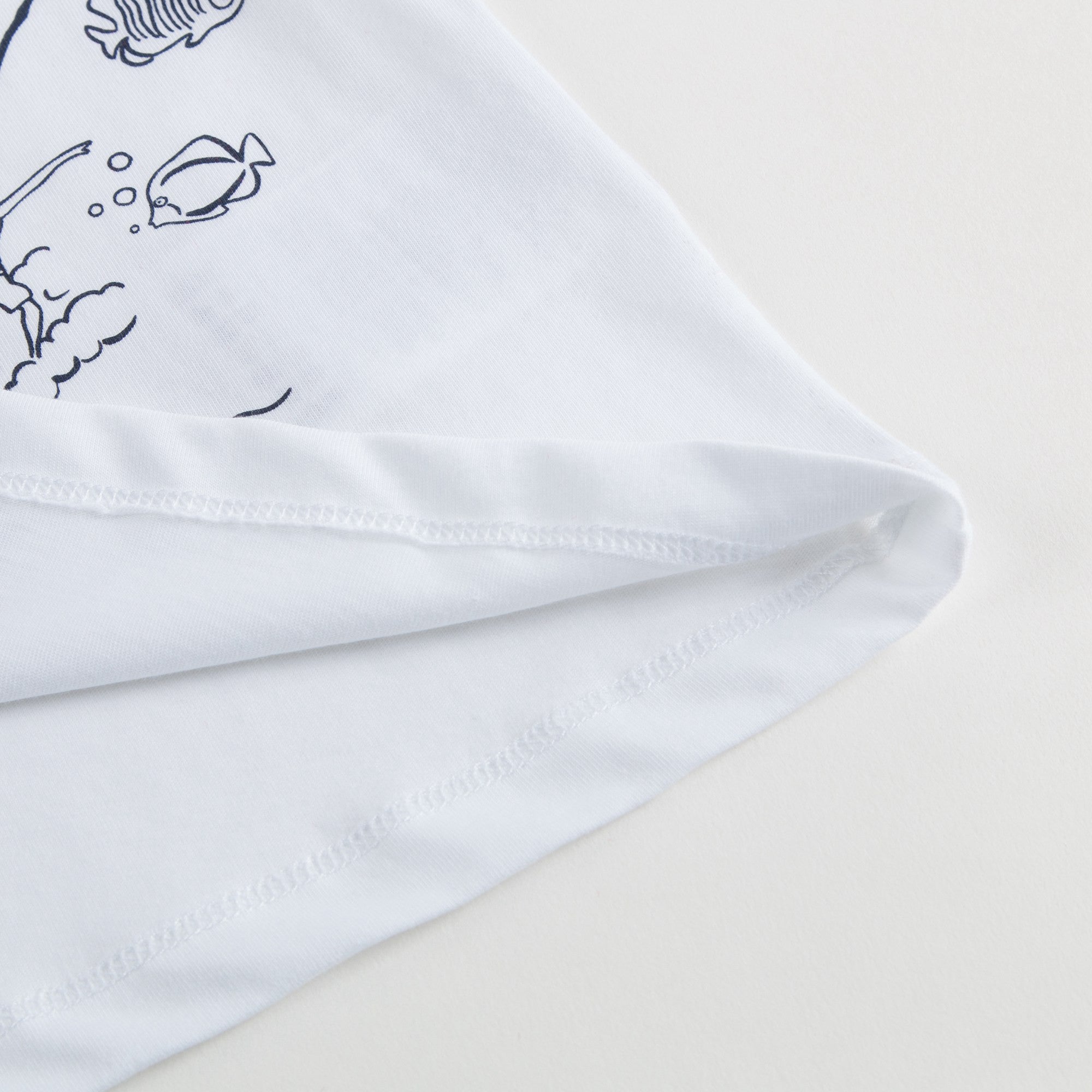 Boys White Cotton T-shirt