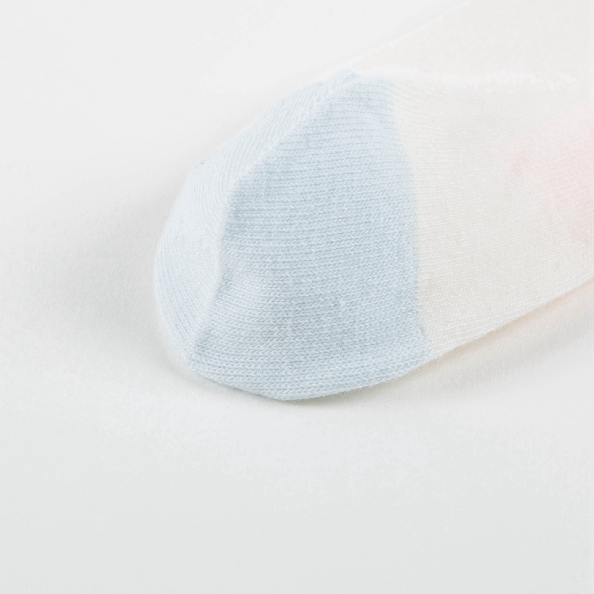 Girls White & Light Blue Cotton Socks