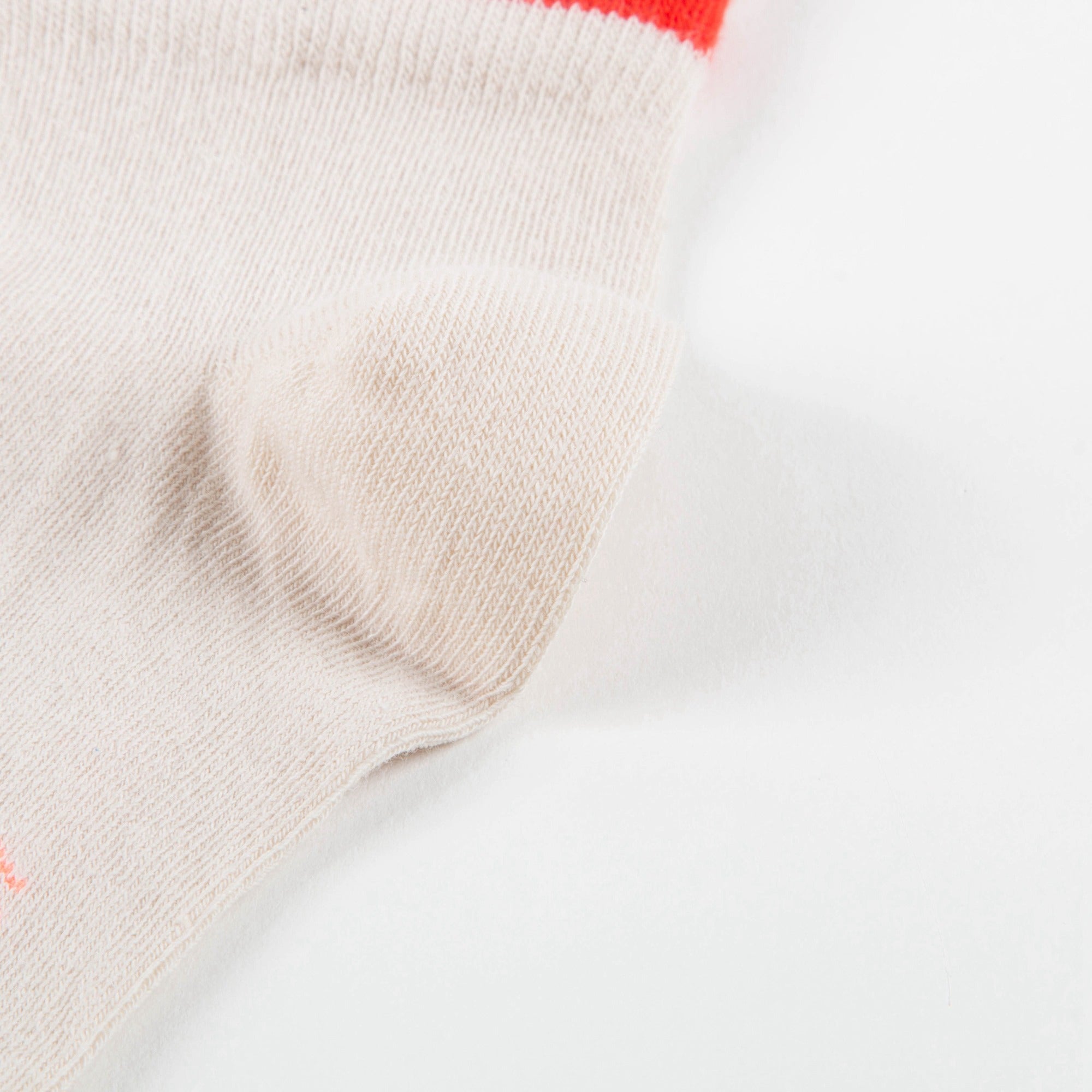 Girls Carmine Striped Cotton Socks