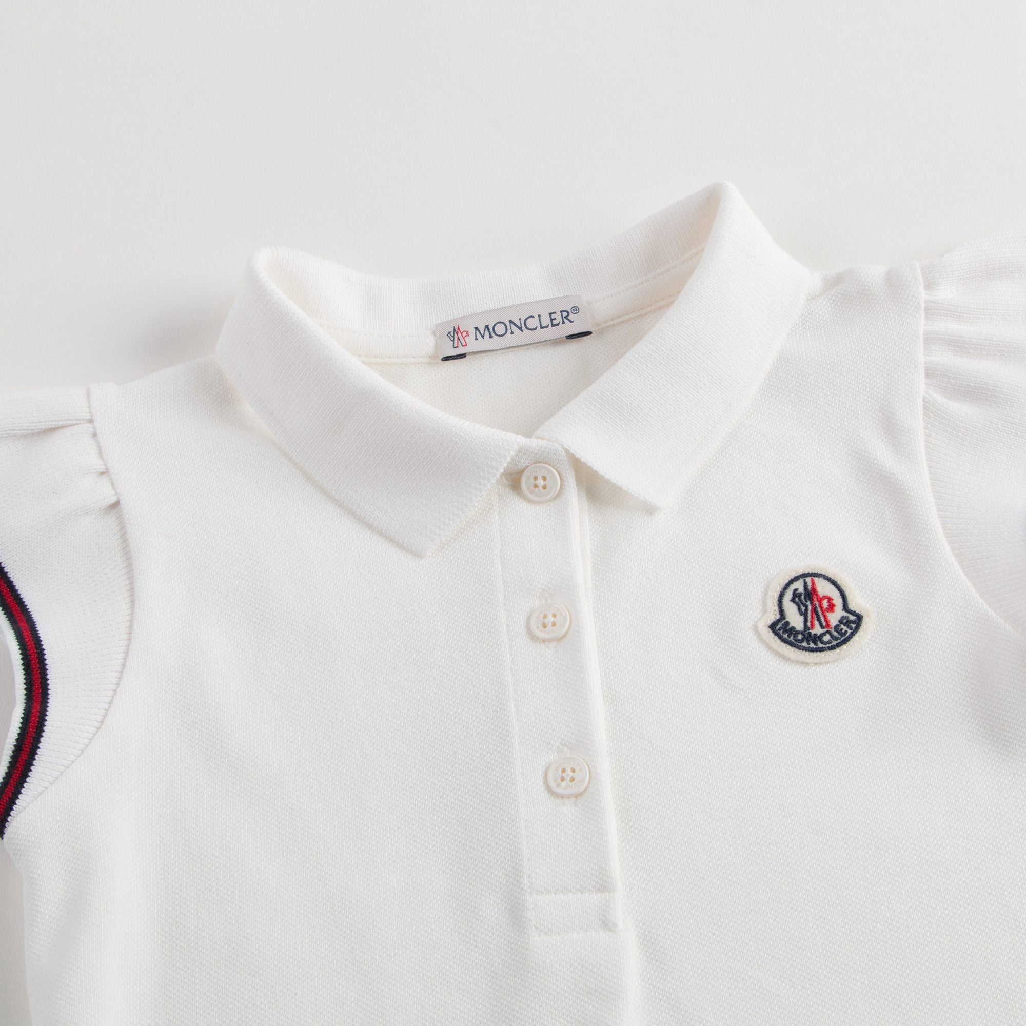 Baby Girls White Polo Shirt