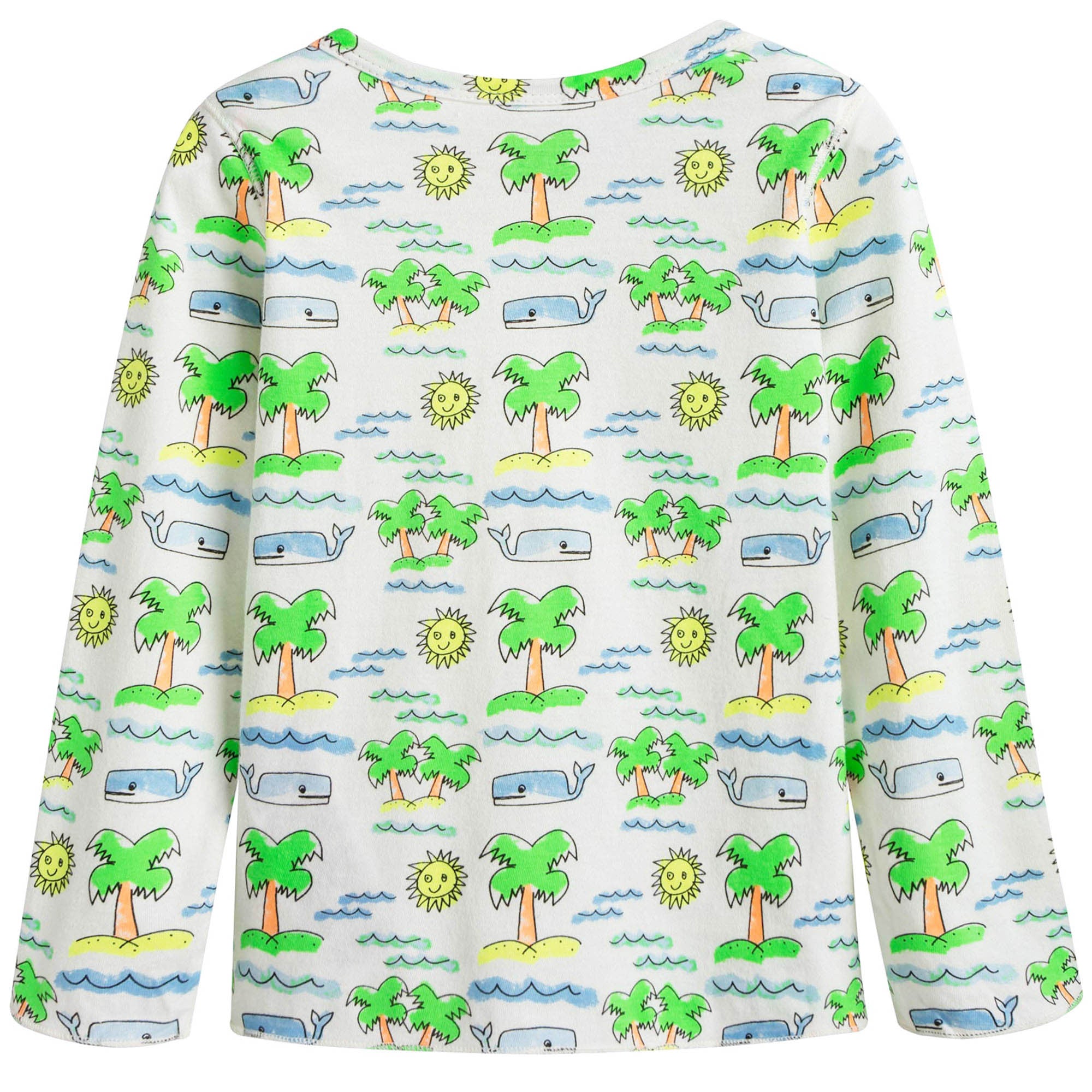 Baby Ivory & Green Cotton Set