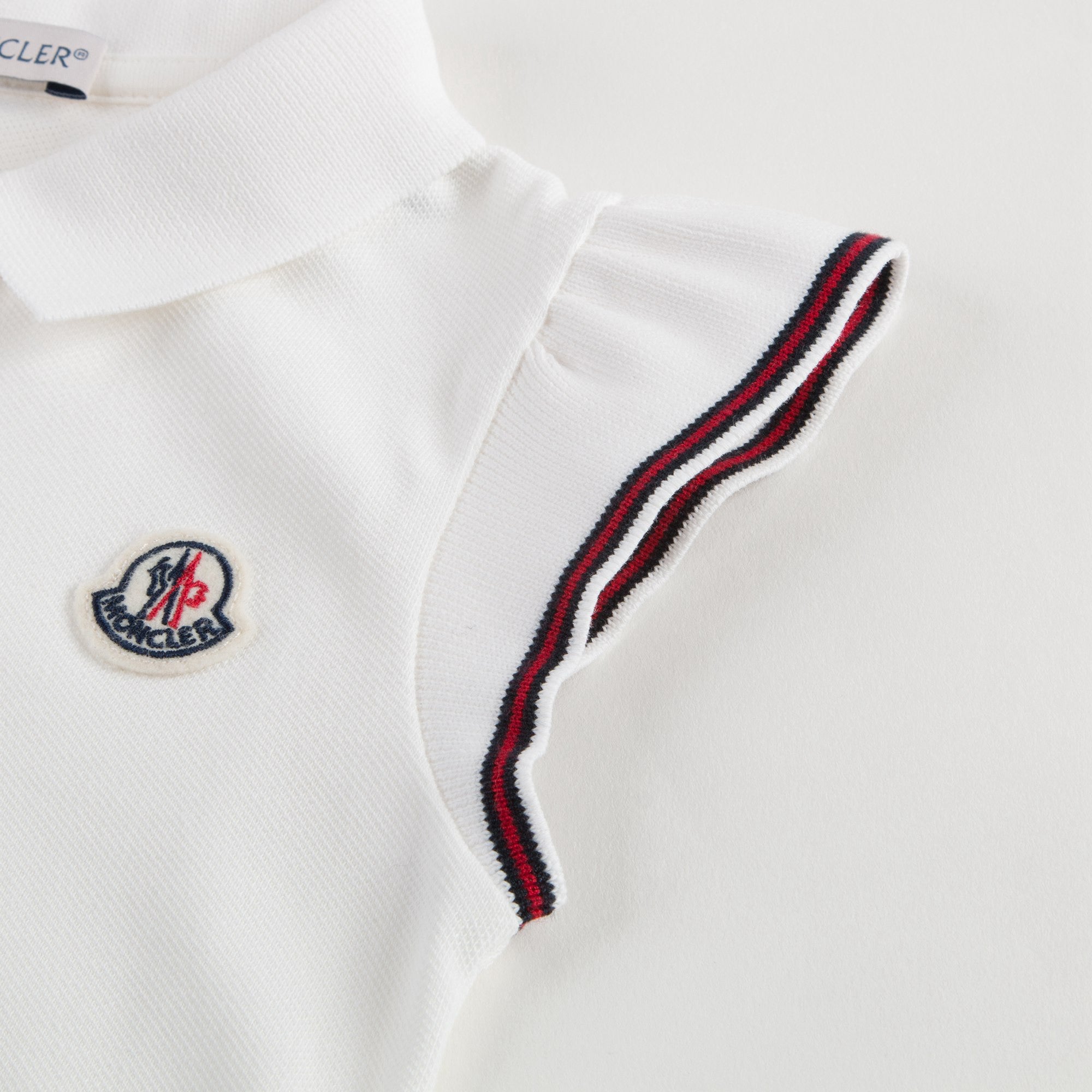 Baby Girls White Polo Shirt