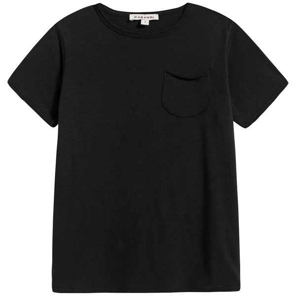 Baby Black Cotton T-shirt