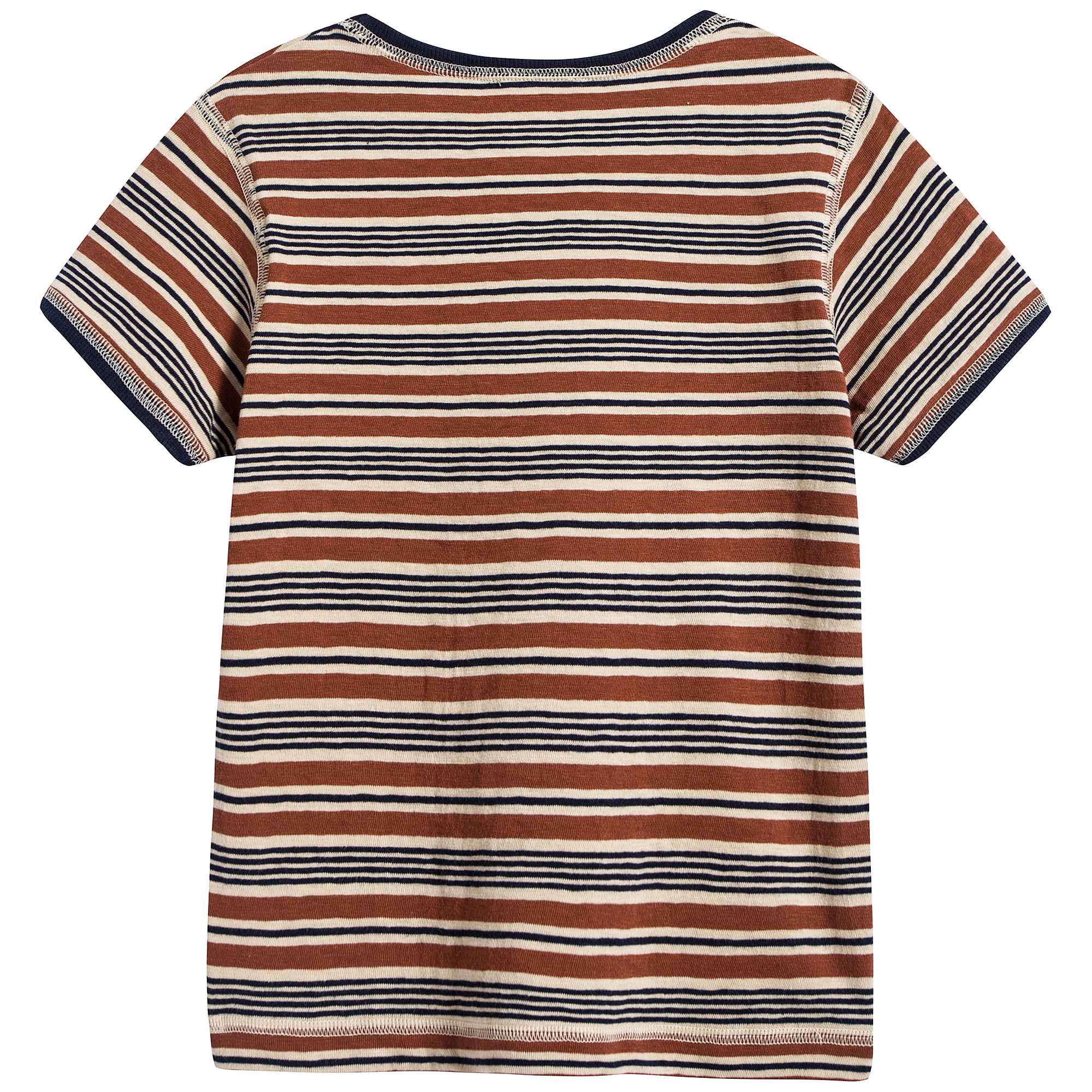Boys Toffee Stripes Cotton T-shirt