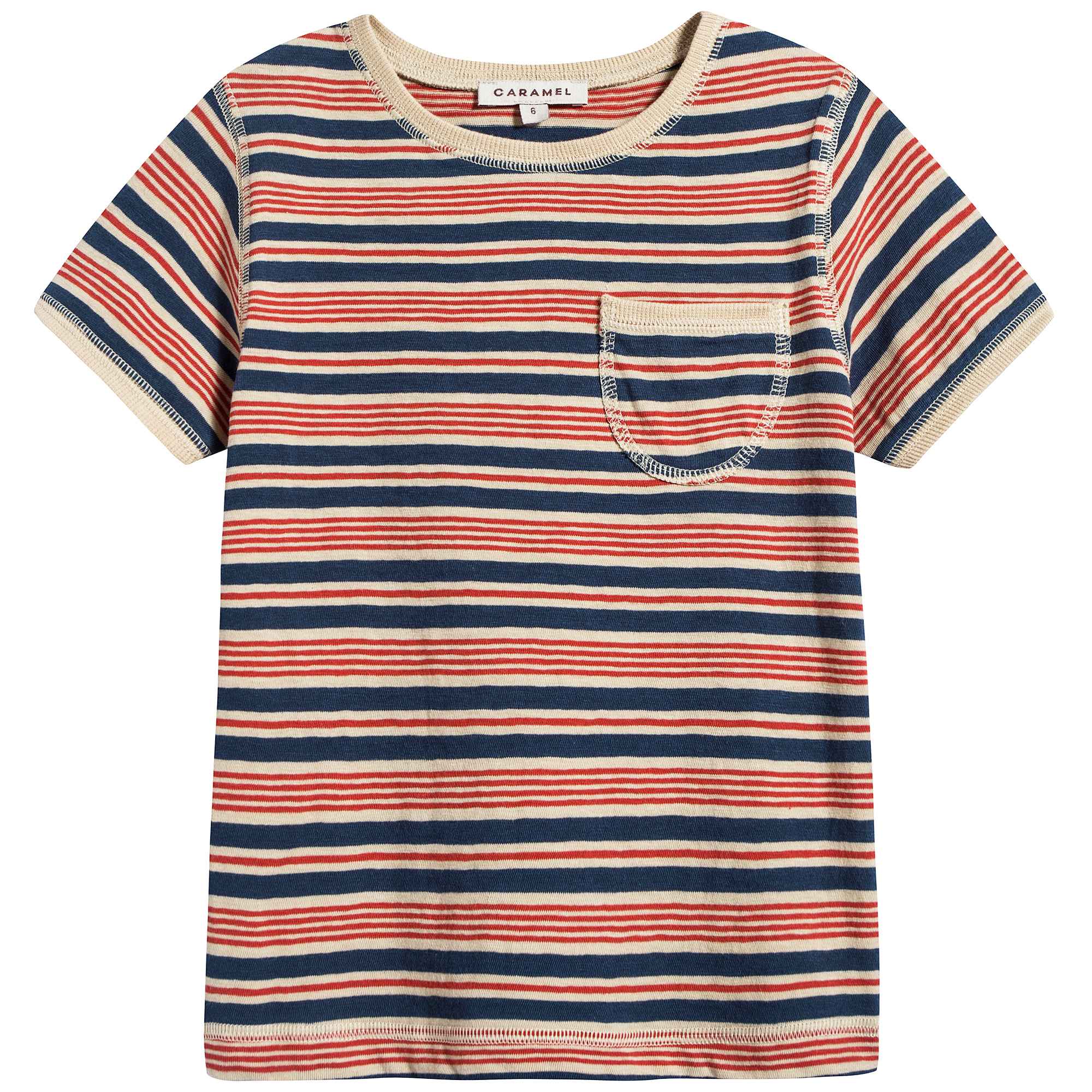 Baby Red Stripes Cotton T-shirt