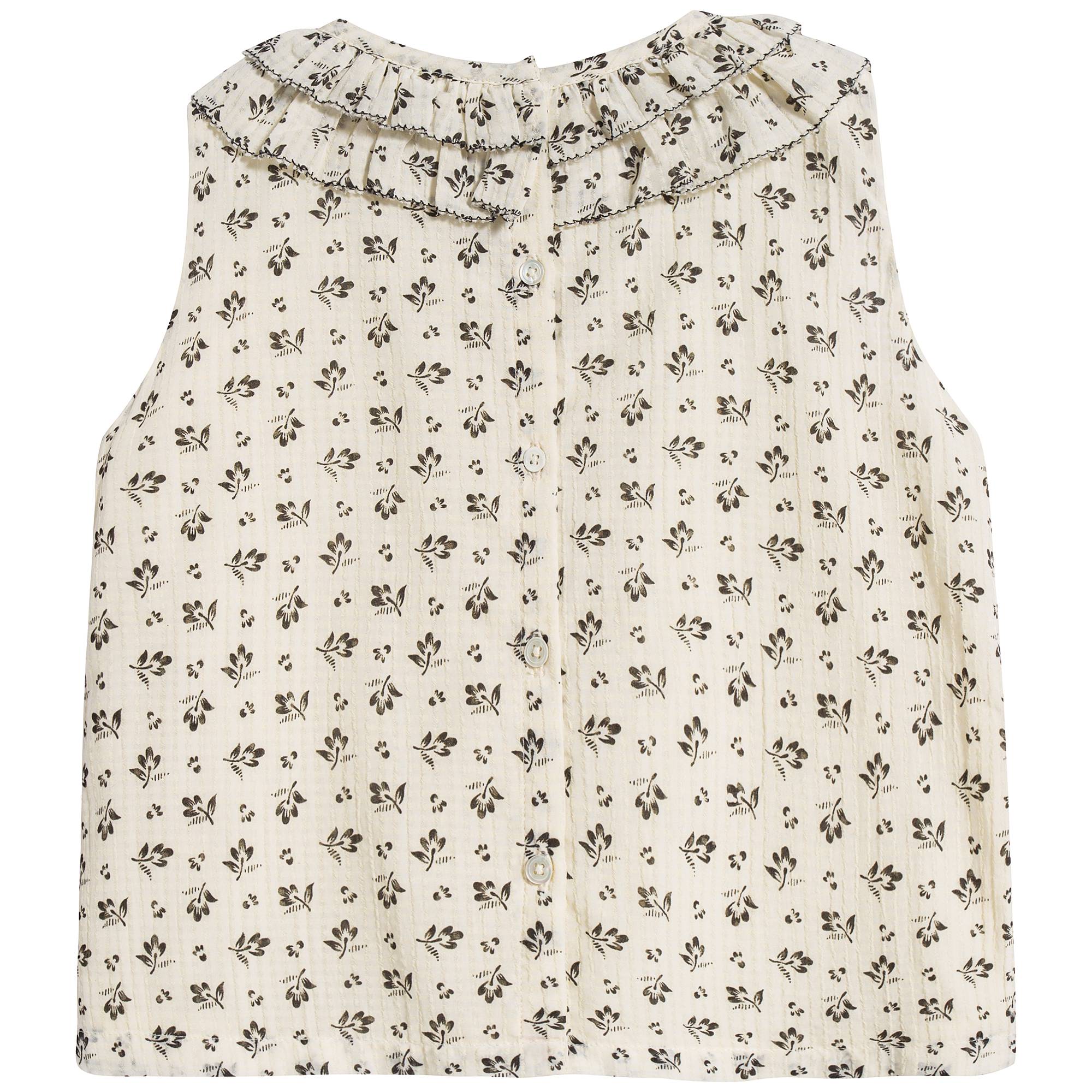 Baby Girls Ditsy Clover Print Top