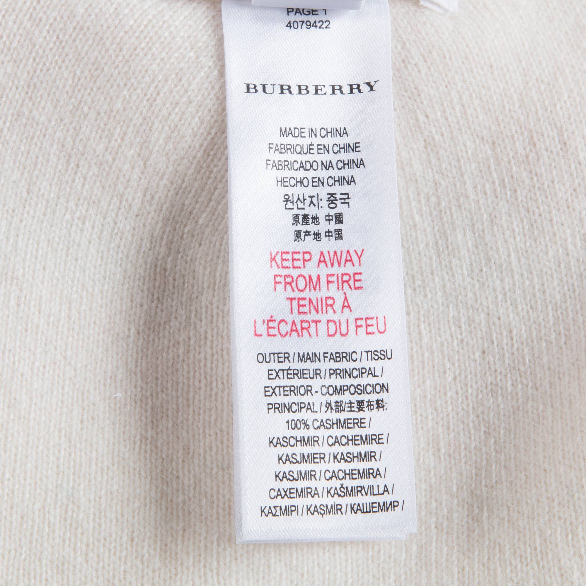 Boys & Girls White Cashmere Hat