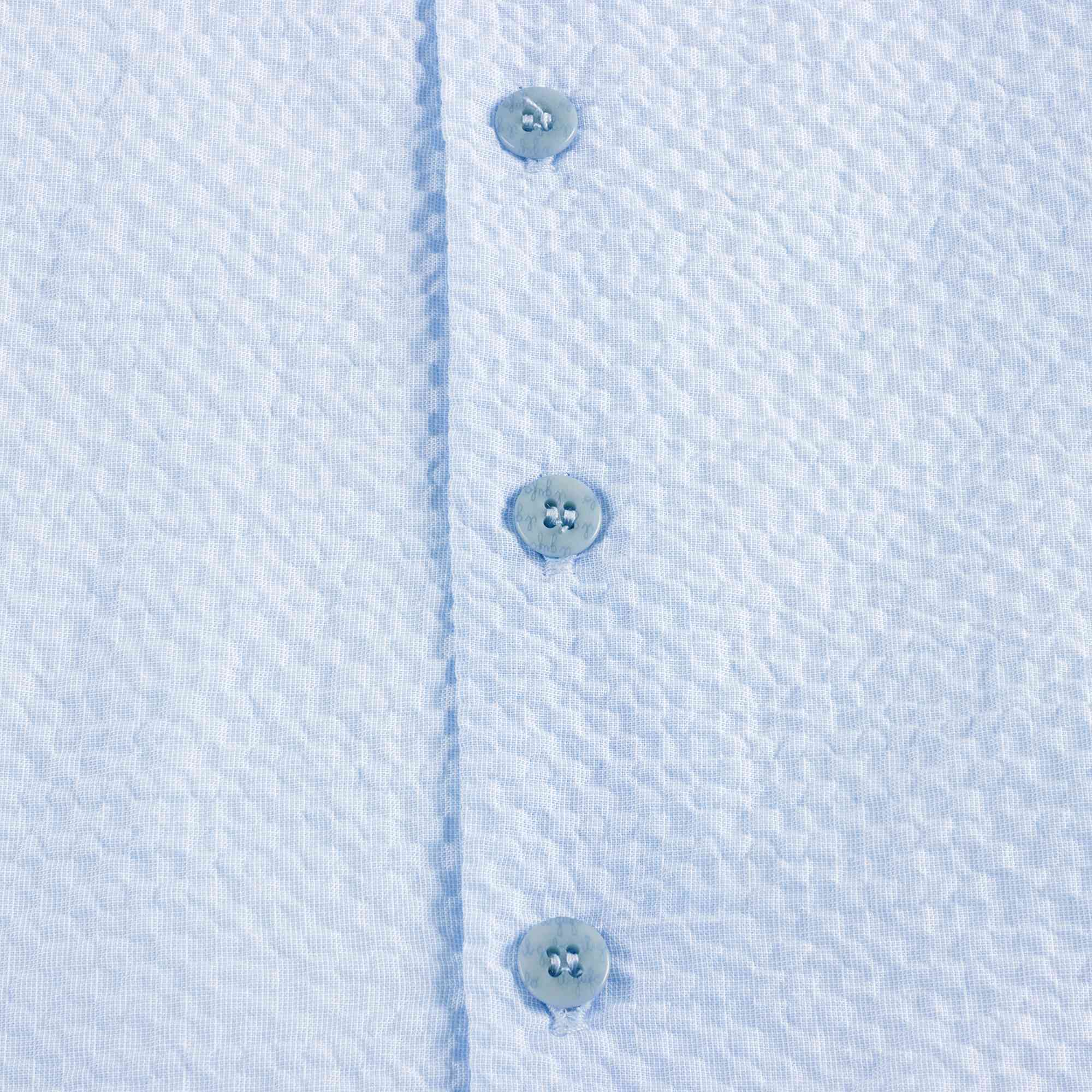 Girls Light Blue Cotton Dress