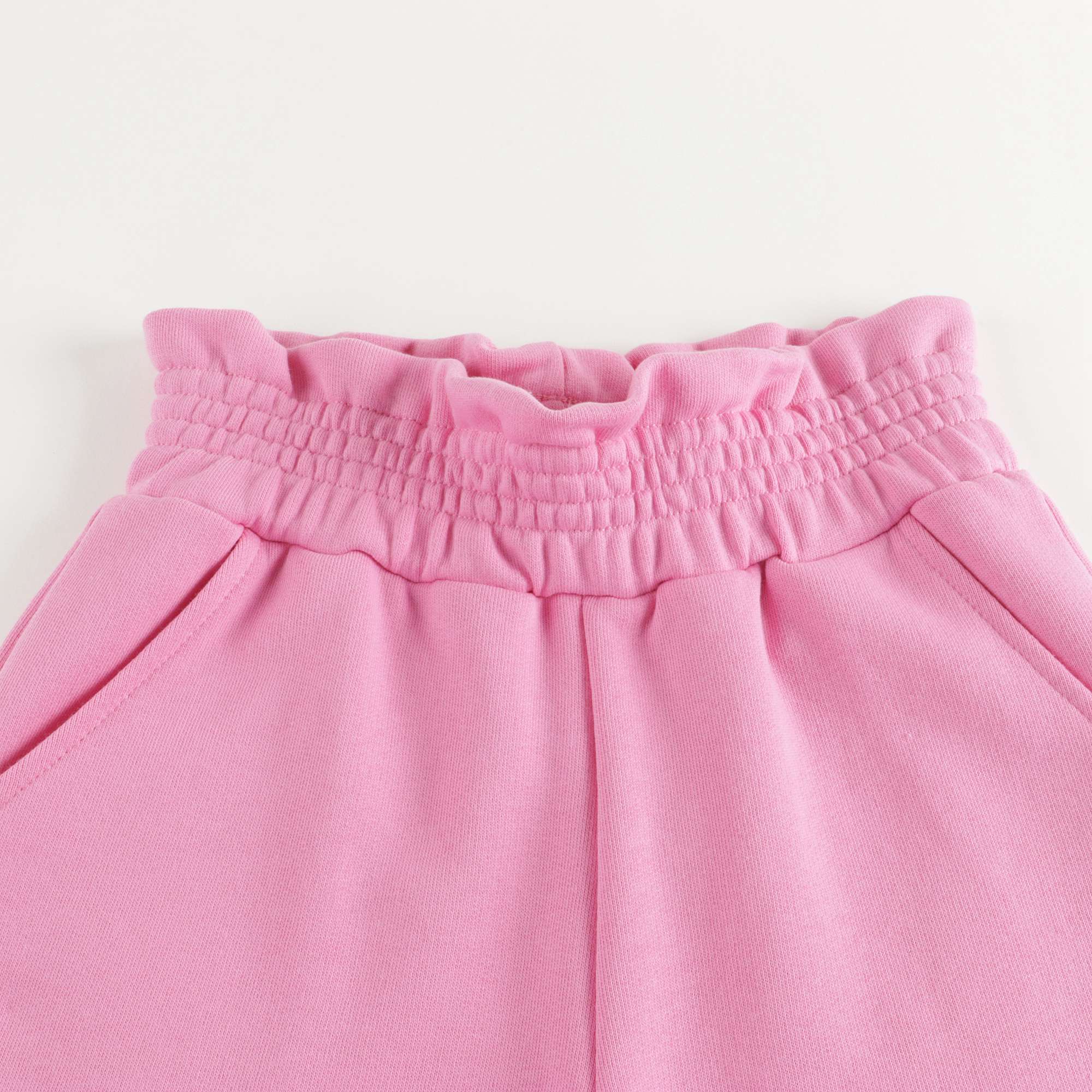 Girls Pink Logo Fleece Shorts