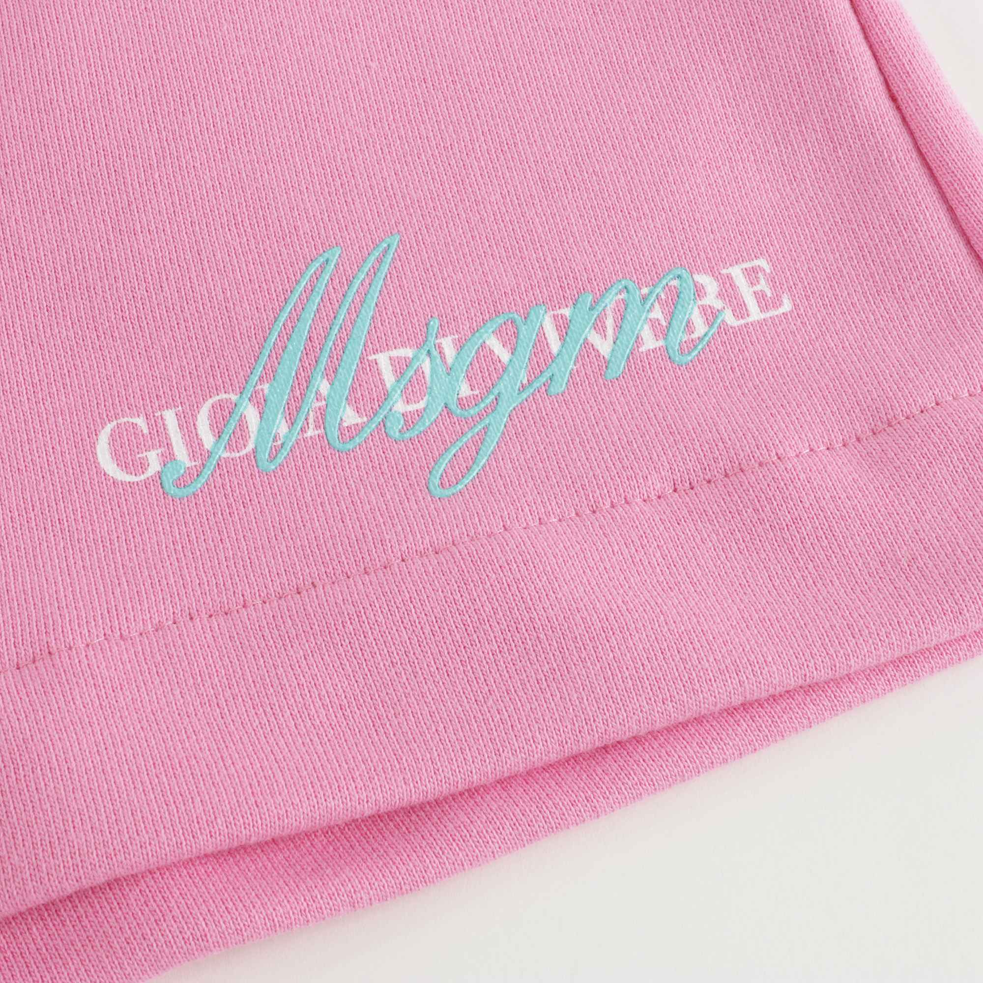 Girls Pink Logo Fleece Shorts