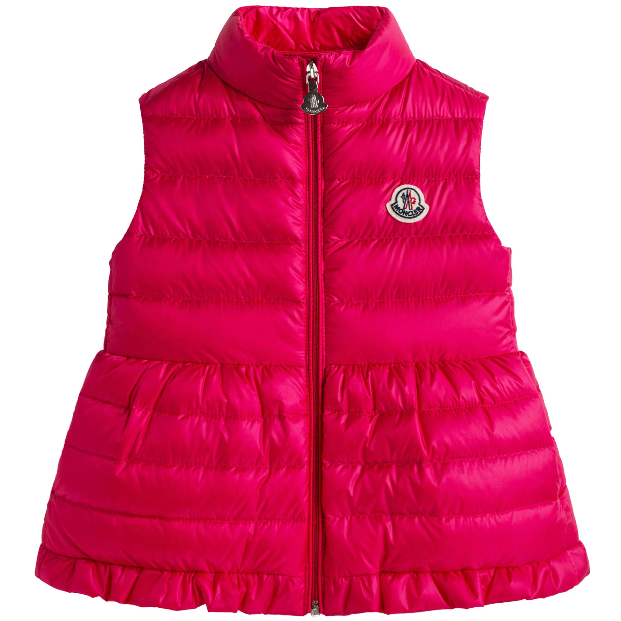Girls Fuchsia "New Cherame"Down Padded Gilet