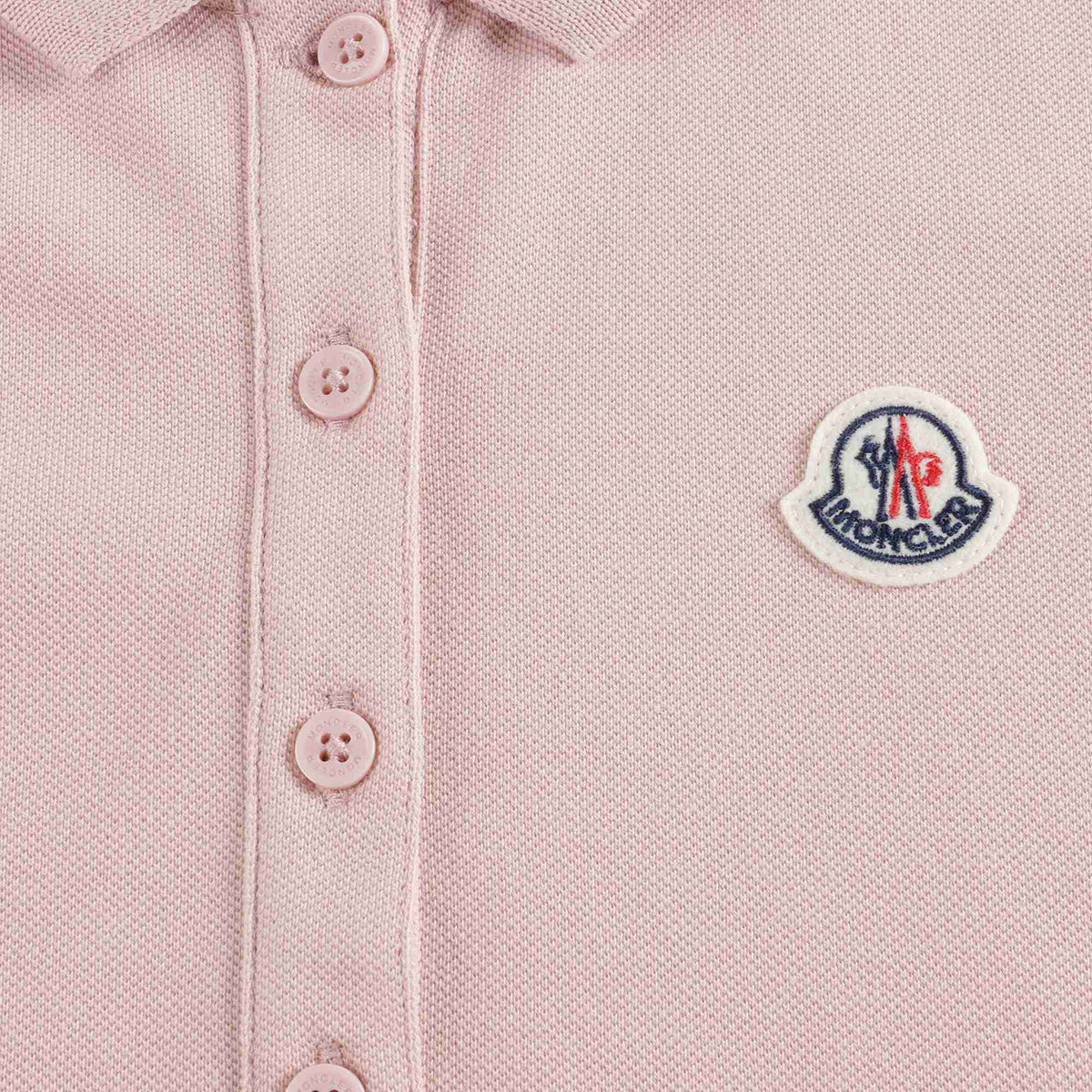 Girls Pink Cotton Polo Dress