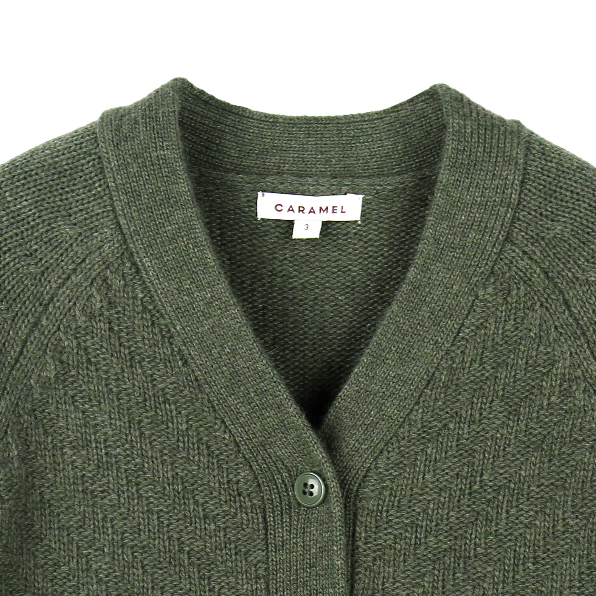 Girls Green Knitted Cardigan