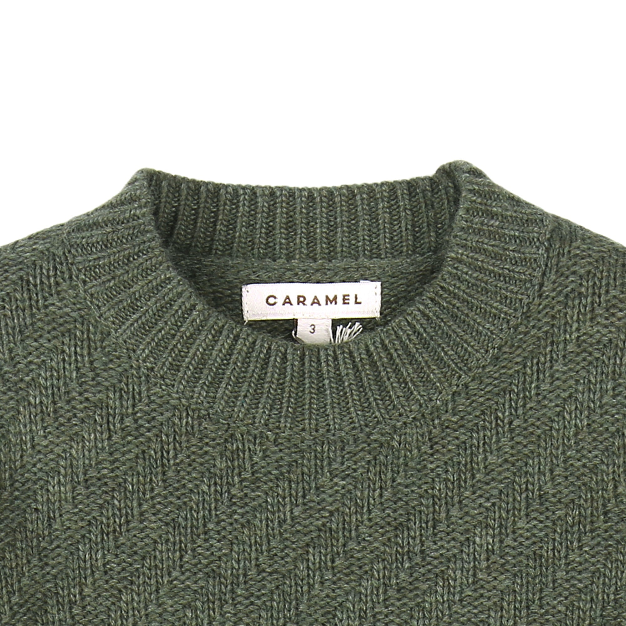 Girls Green Knitted Sweater