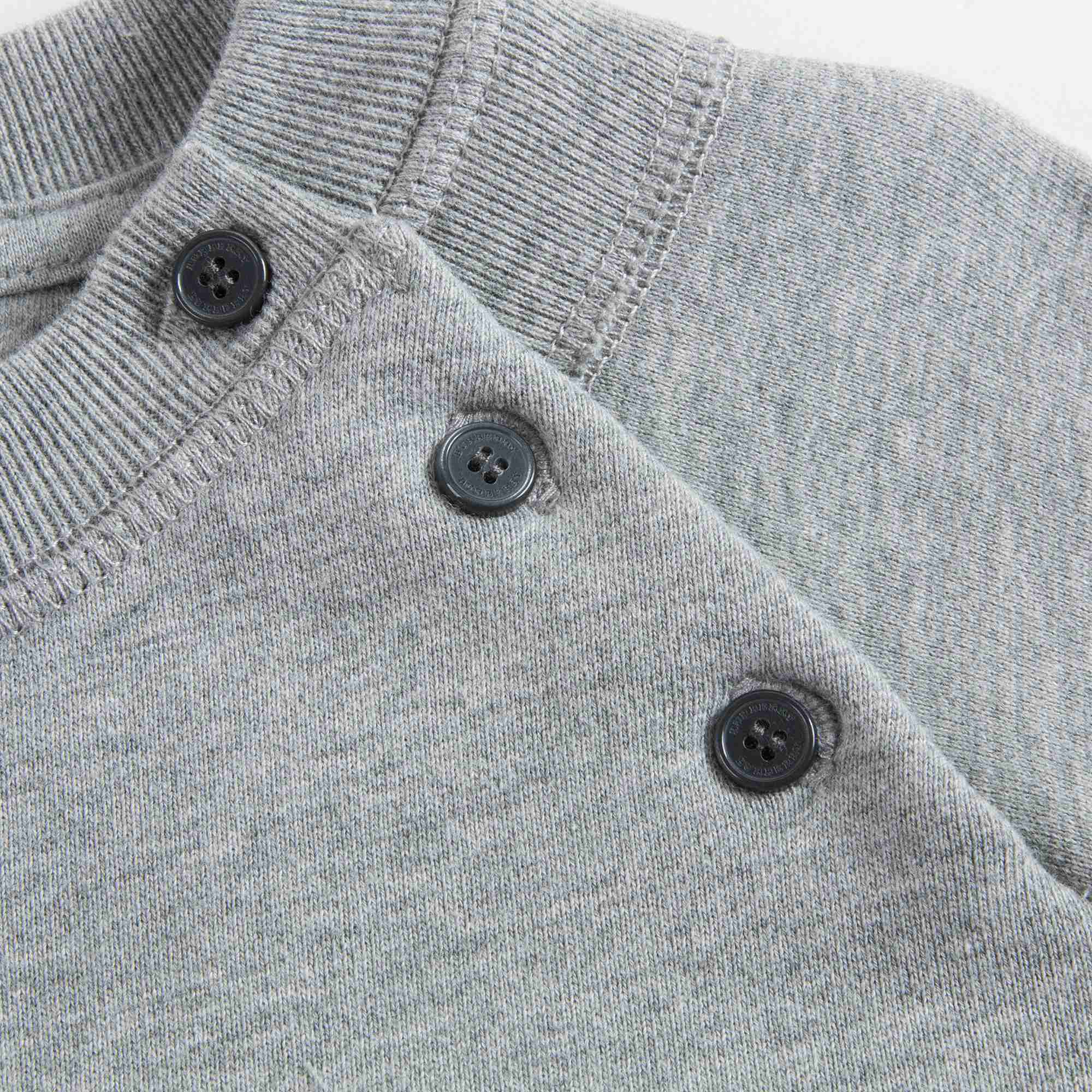 Baby Grey Melange Cotton Dress