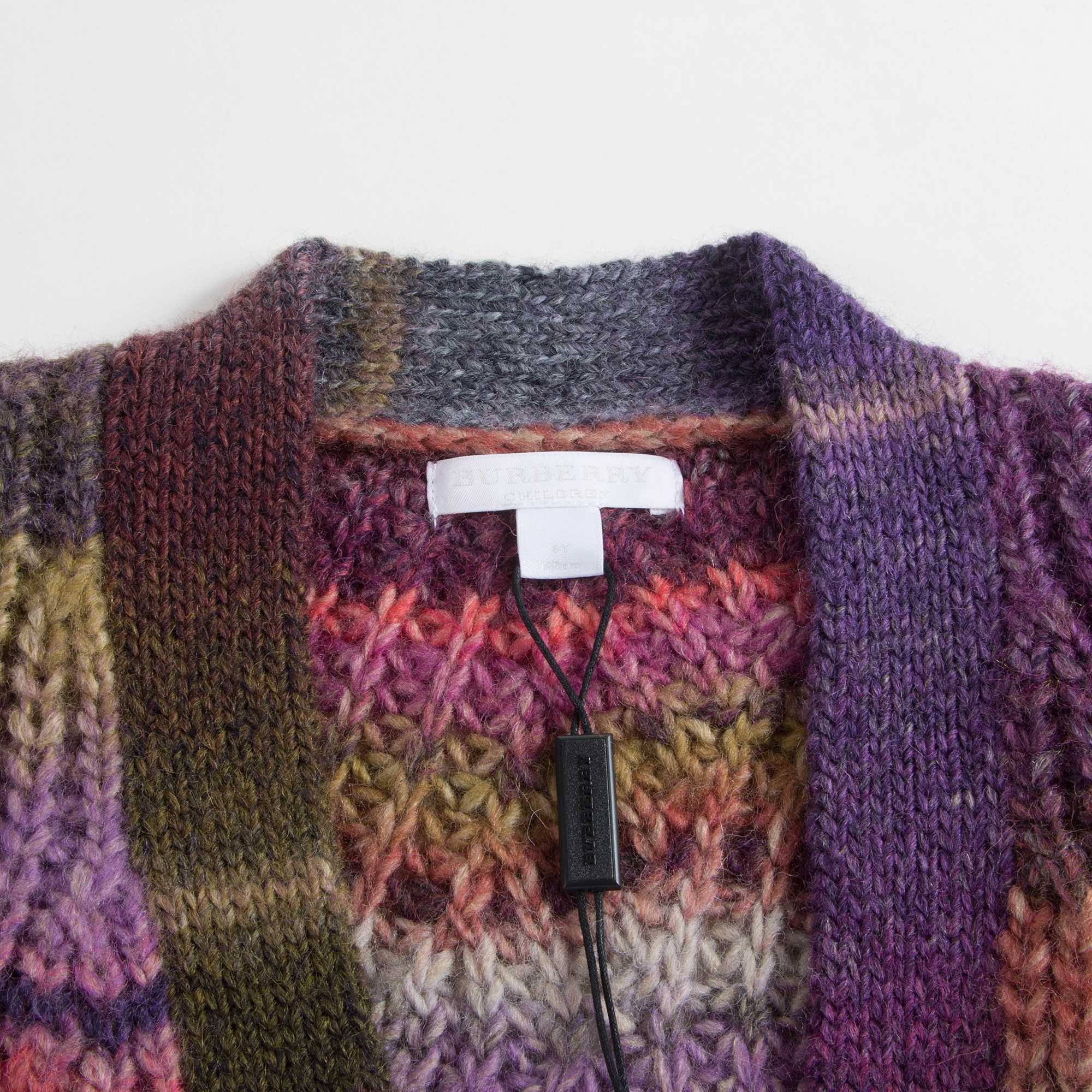 Girls Multicolour Wool Cardigan