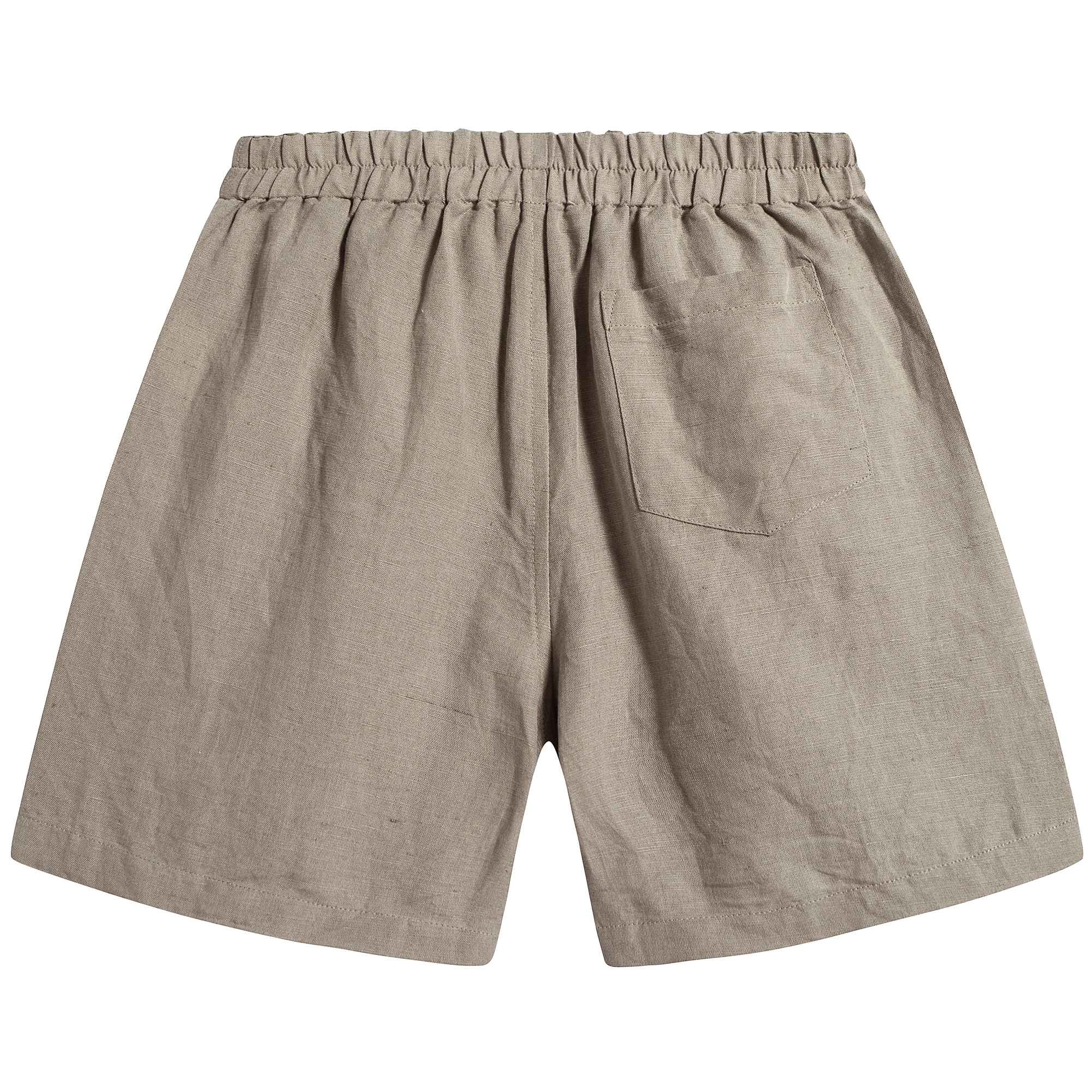 Boys & Girls Brown Linen Short