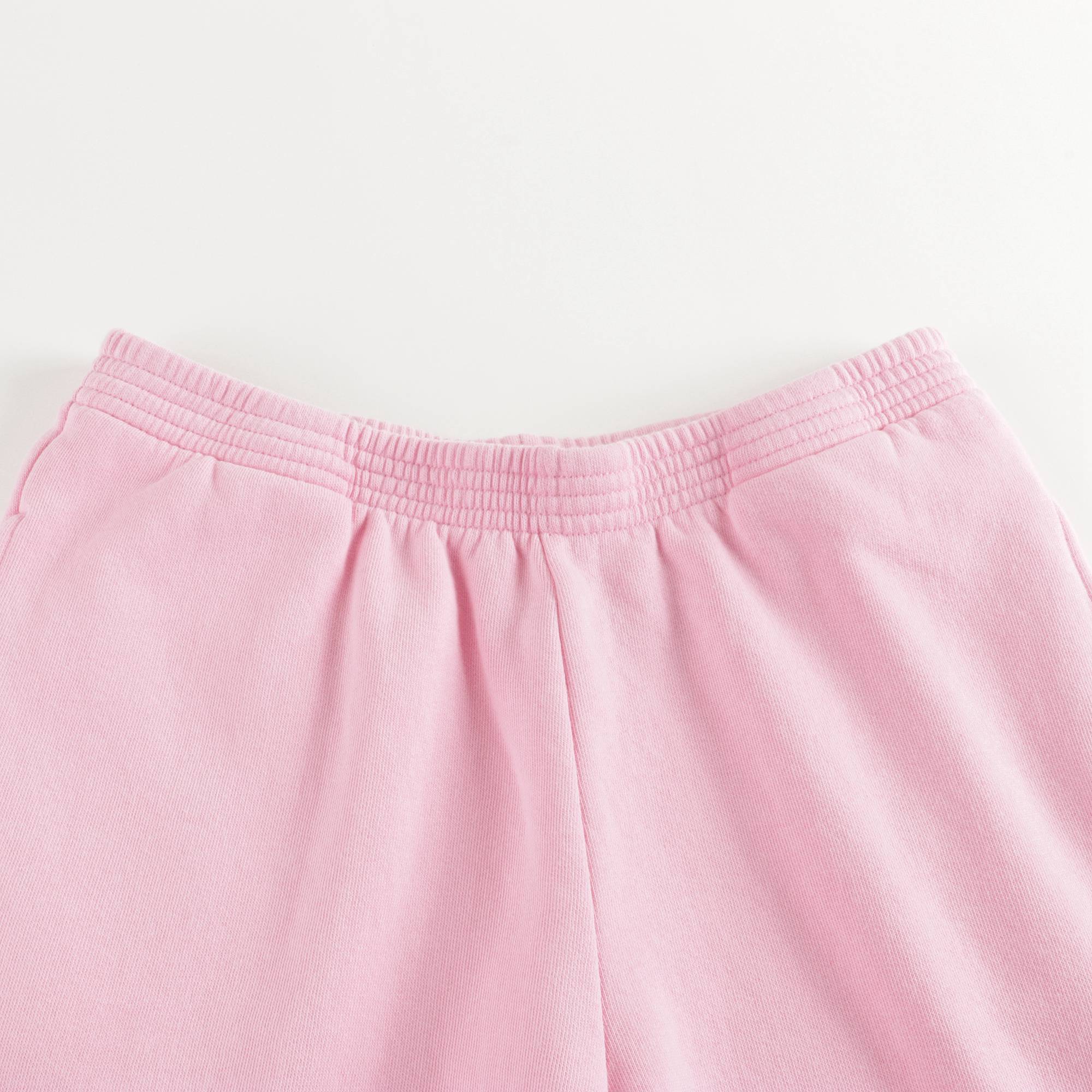 Girls Pink Logo Cotton Shorts