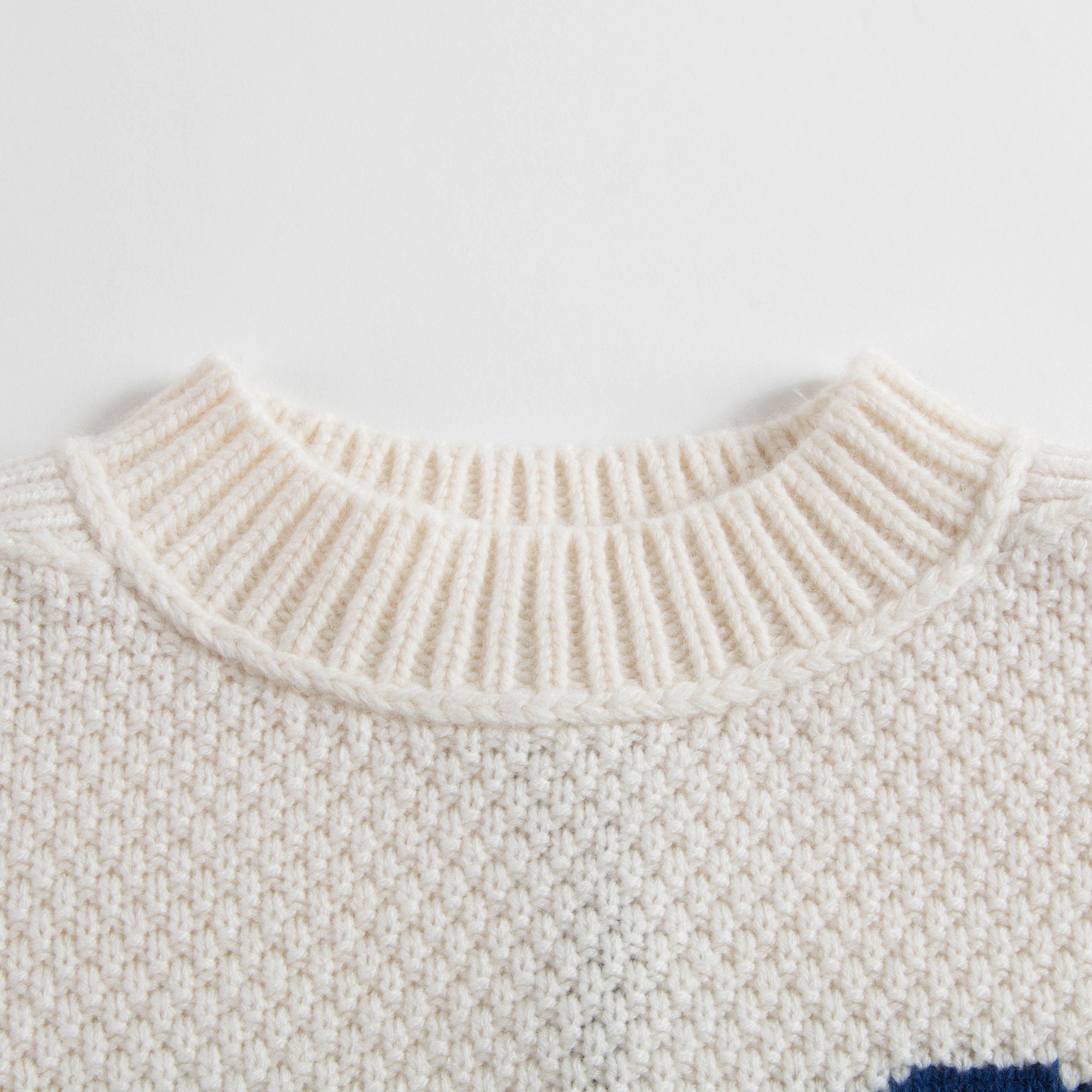 Girls Ivory Wool Dress