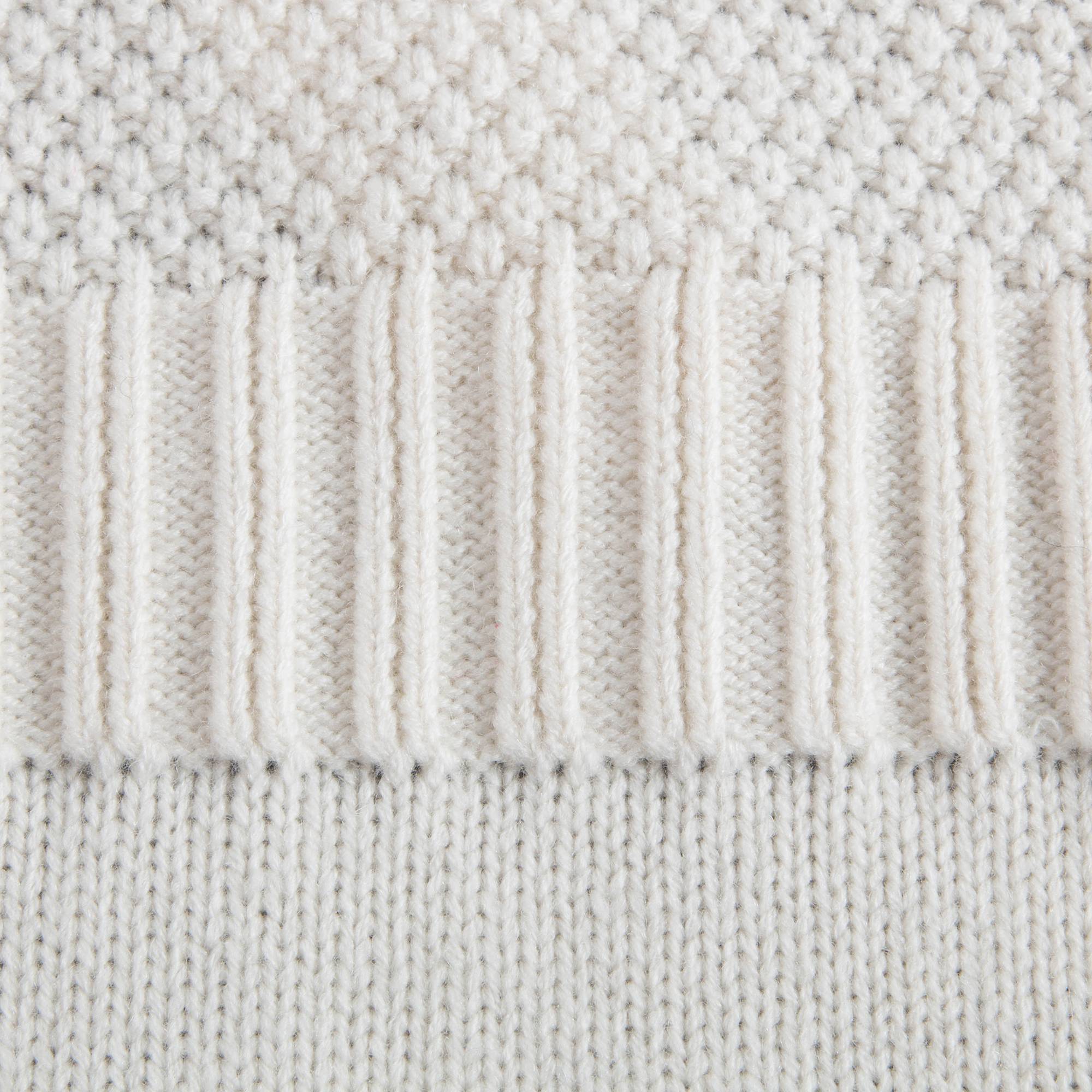 Girls Ivory Wool Dress