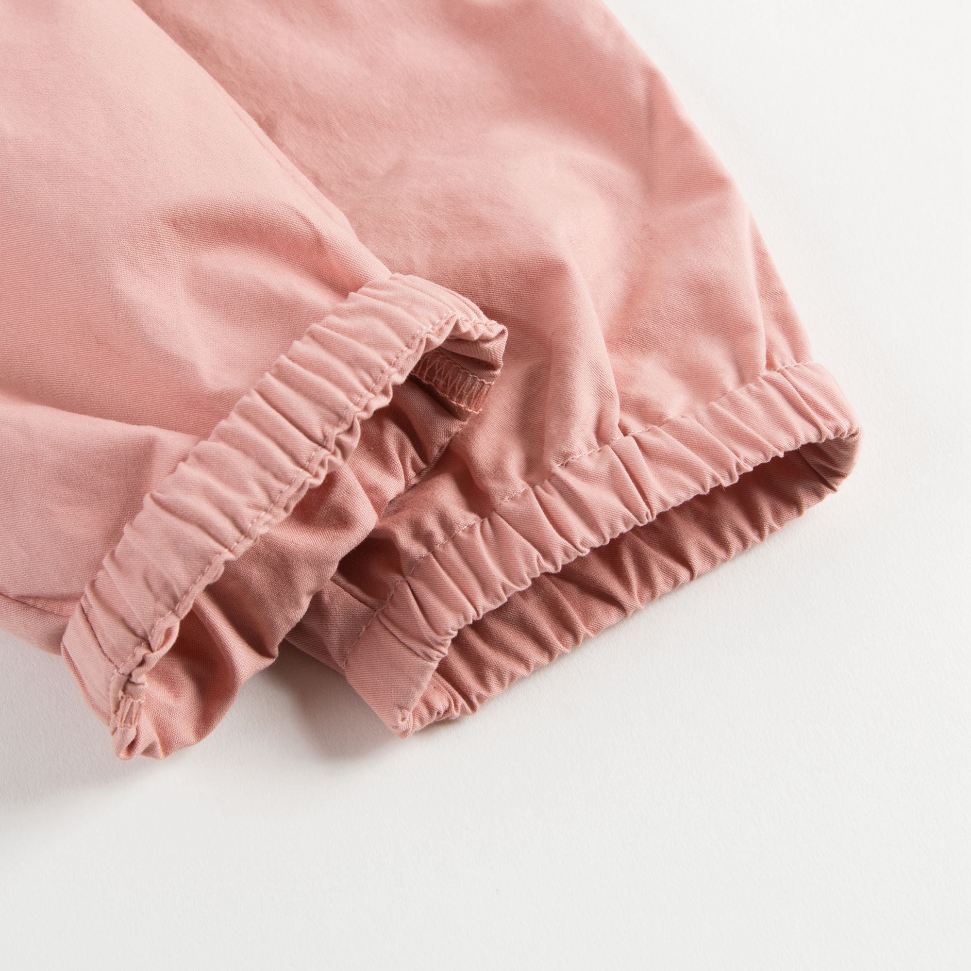 女大童藕荷色收口长裤