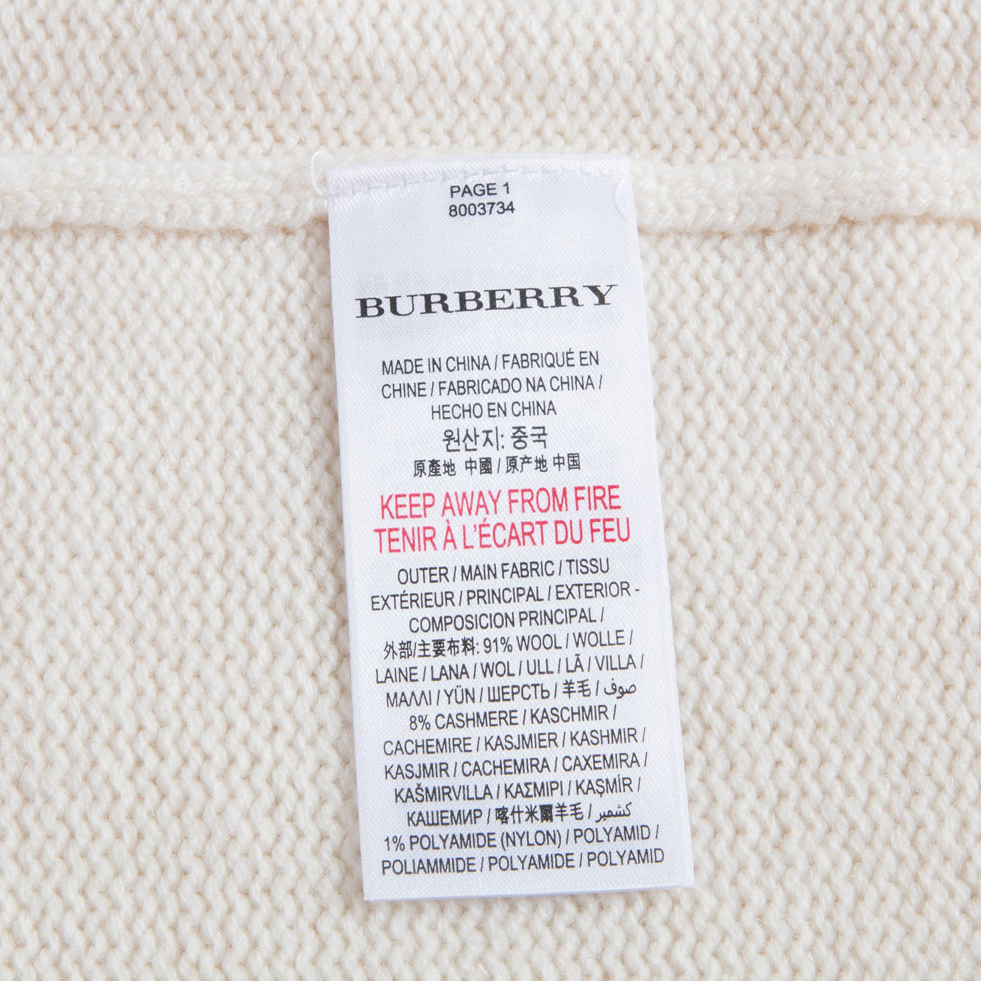 Girls Ivory Wool Dress