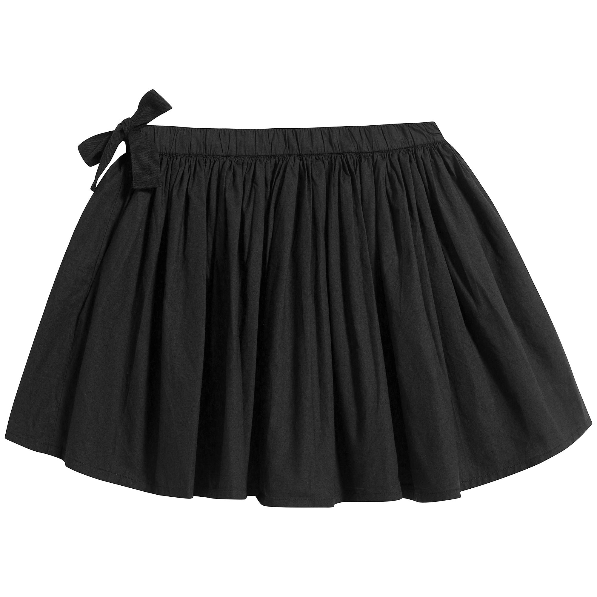 Girls Black Cotton Dress