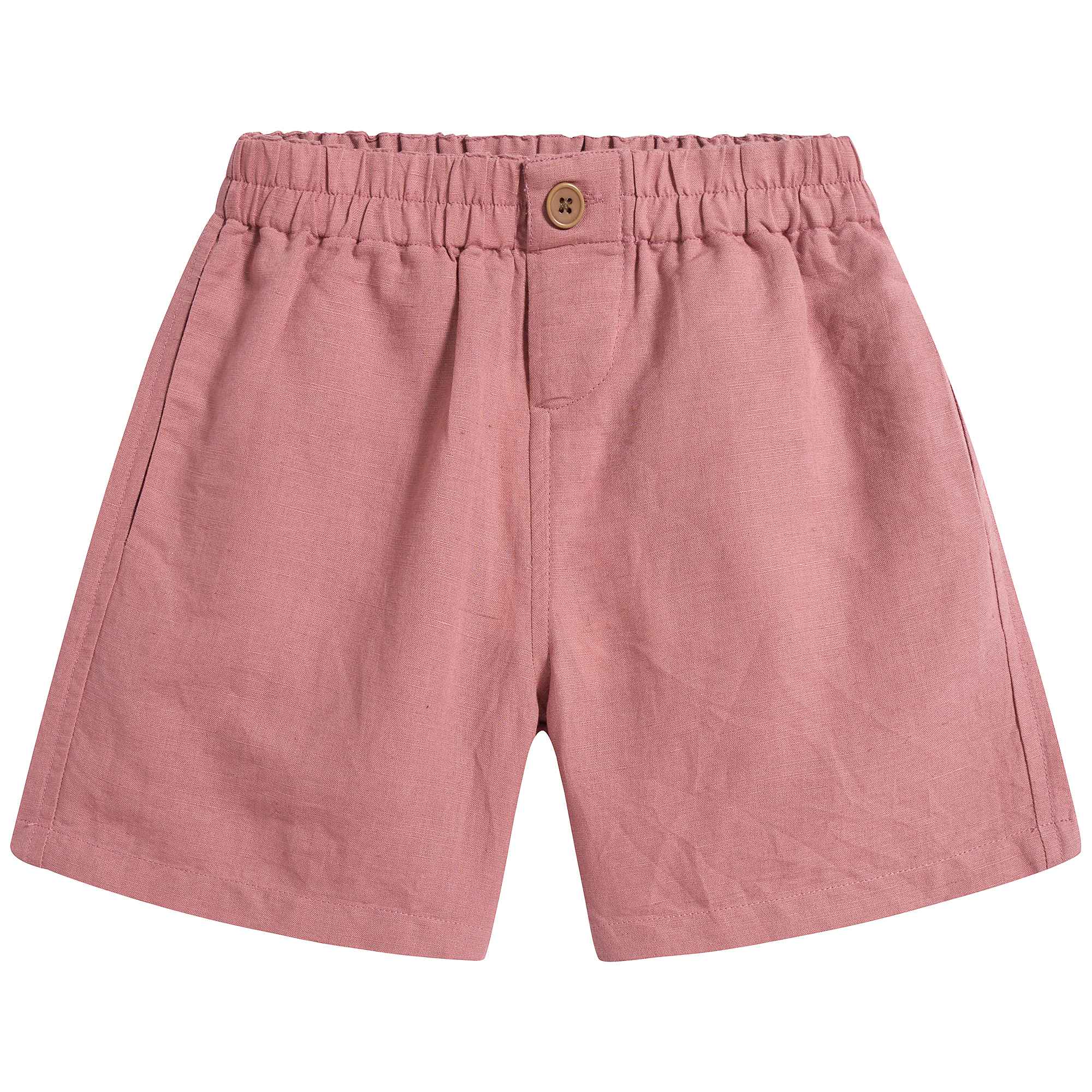 Boys & Girls Brick Red Linen Short