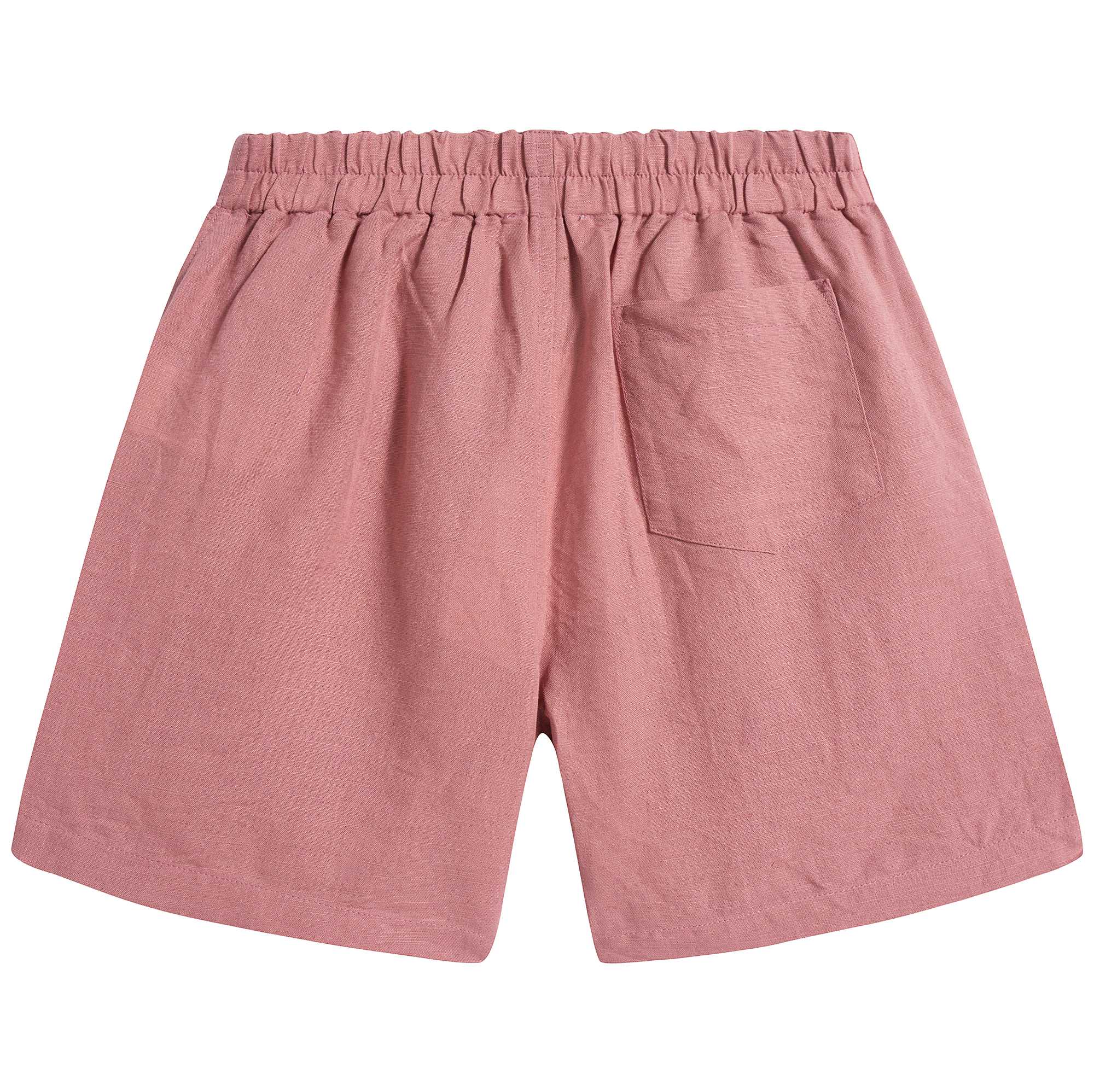 Boys & Girls Brick Red Linen Short