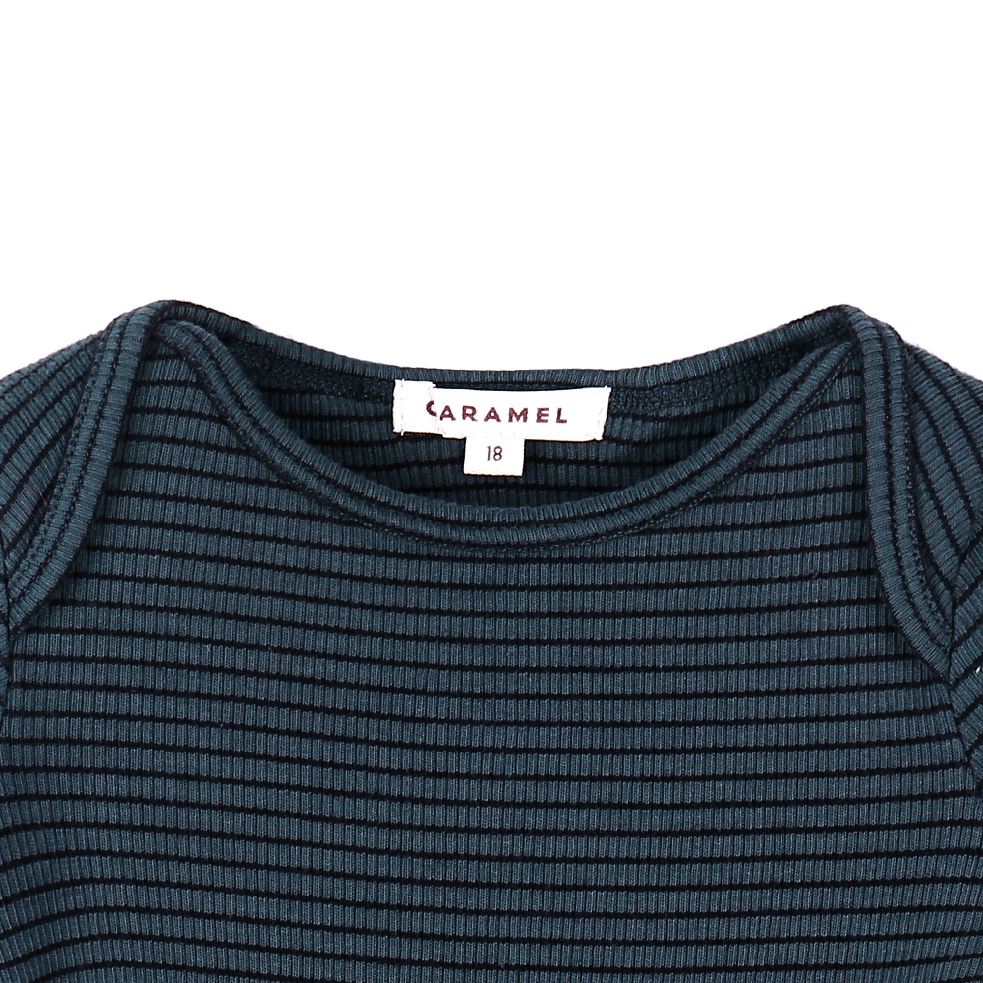 Baby Dark Blue Striped Cotton T-shirt