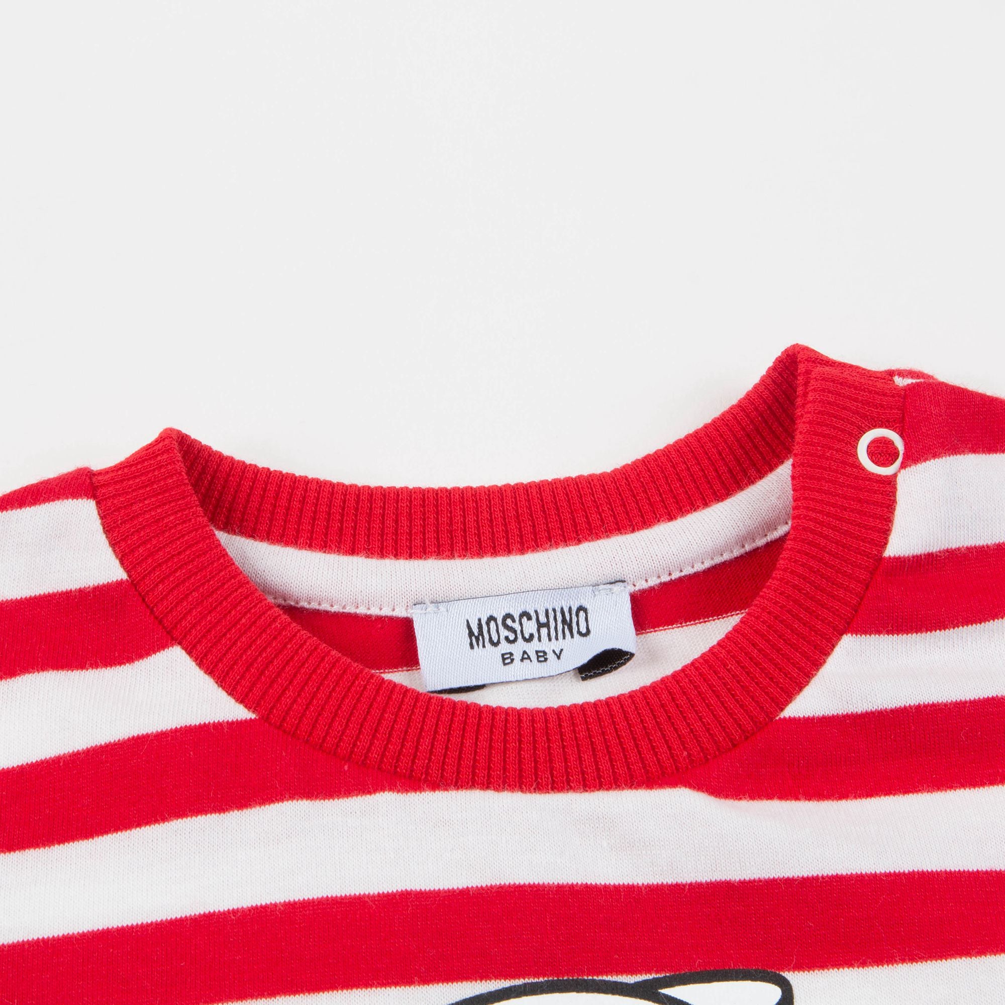 Baby Girls Red Stripes Cotton Set