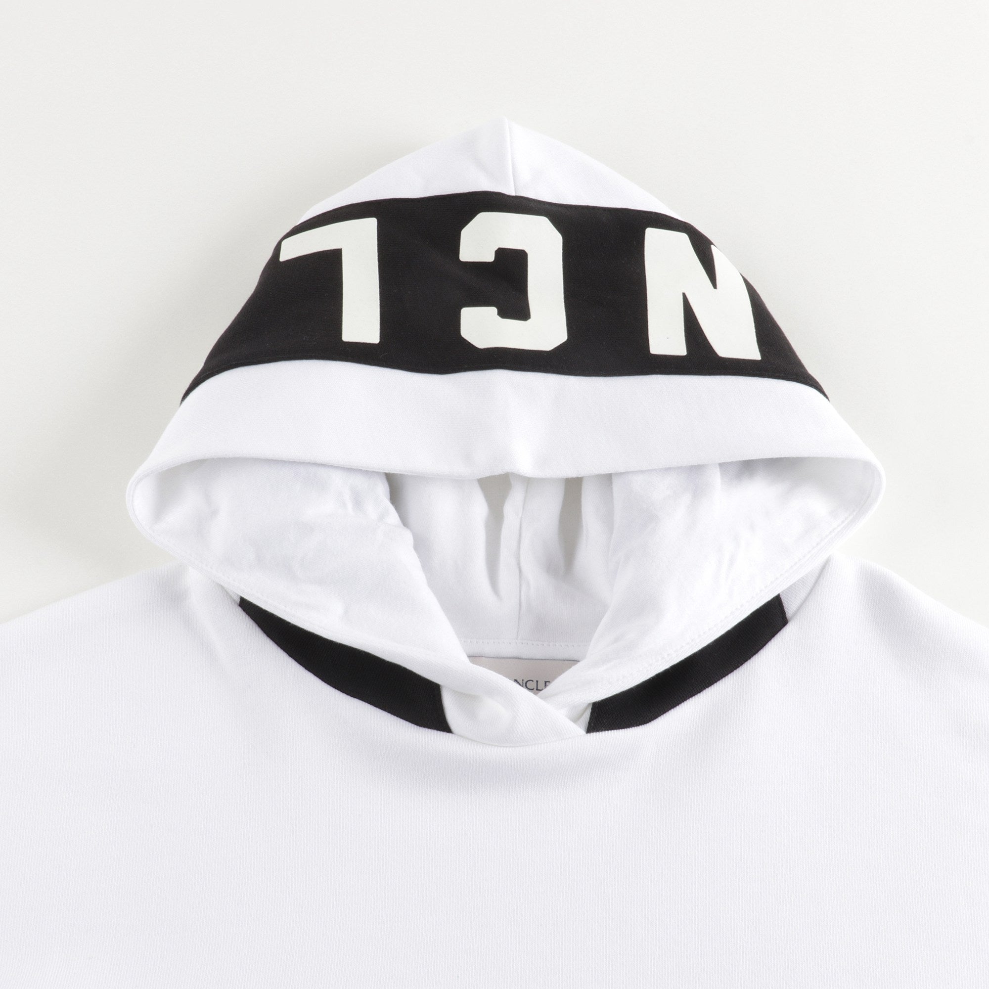 Girls White Logo Hooded Sweatshirt