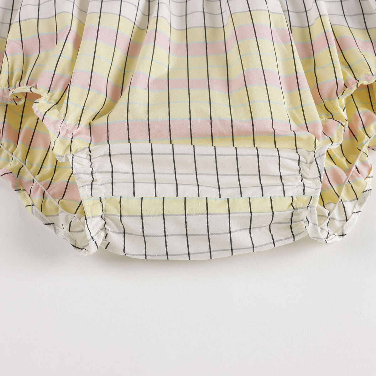 Baby Girls Yellow Check Dress Set