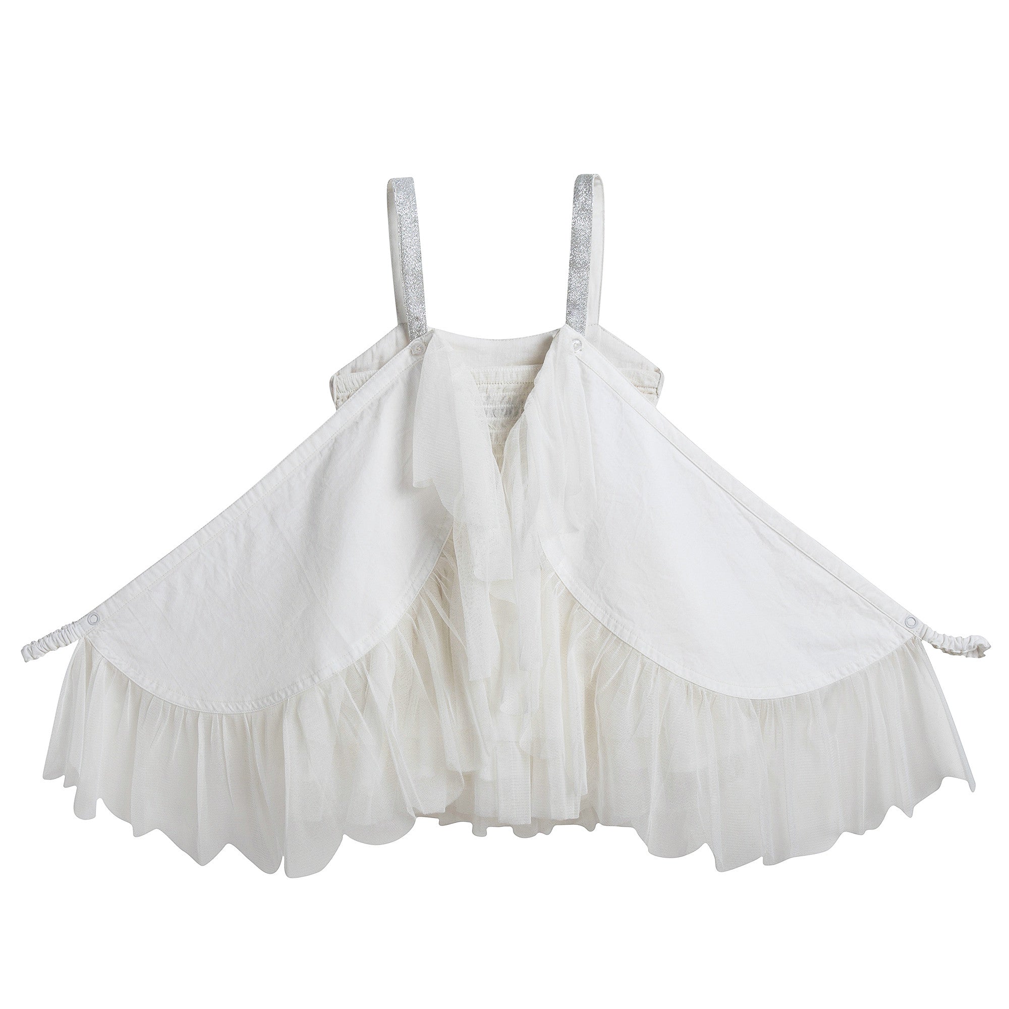 Girls Ivory 'Bonny' Swan Dress
