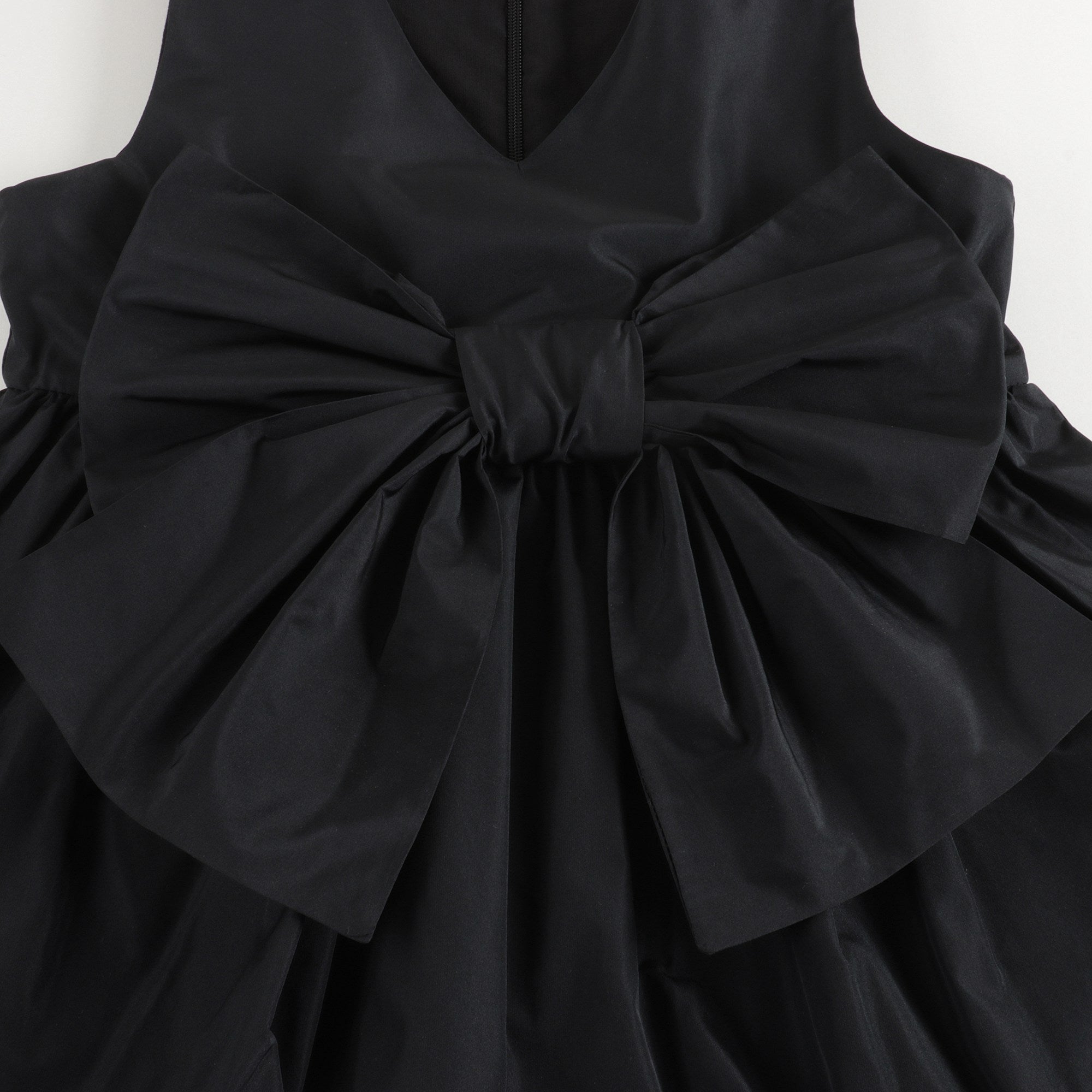Girls Black Taffeta Dress